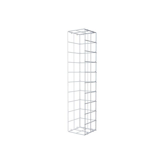 Fästbar gabion typ 2 100 cm x 20 cm x 20 cm (L x H x D), maskstorlek 10 cm x 10 cm, C-ring