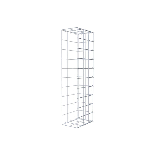 Typ 2 påbyggnadsgabion 100 cm x 30 cm x 20 cm (L x H x D), maskstorlek 10 cm x 10 cm, C-ring