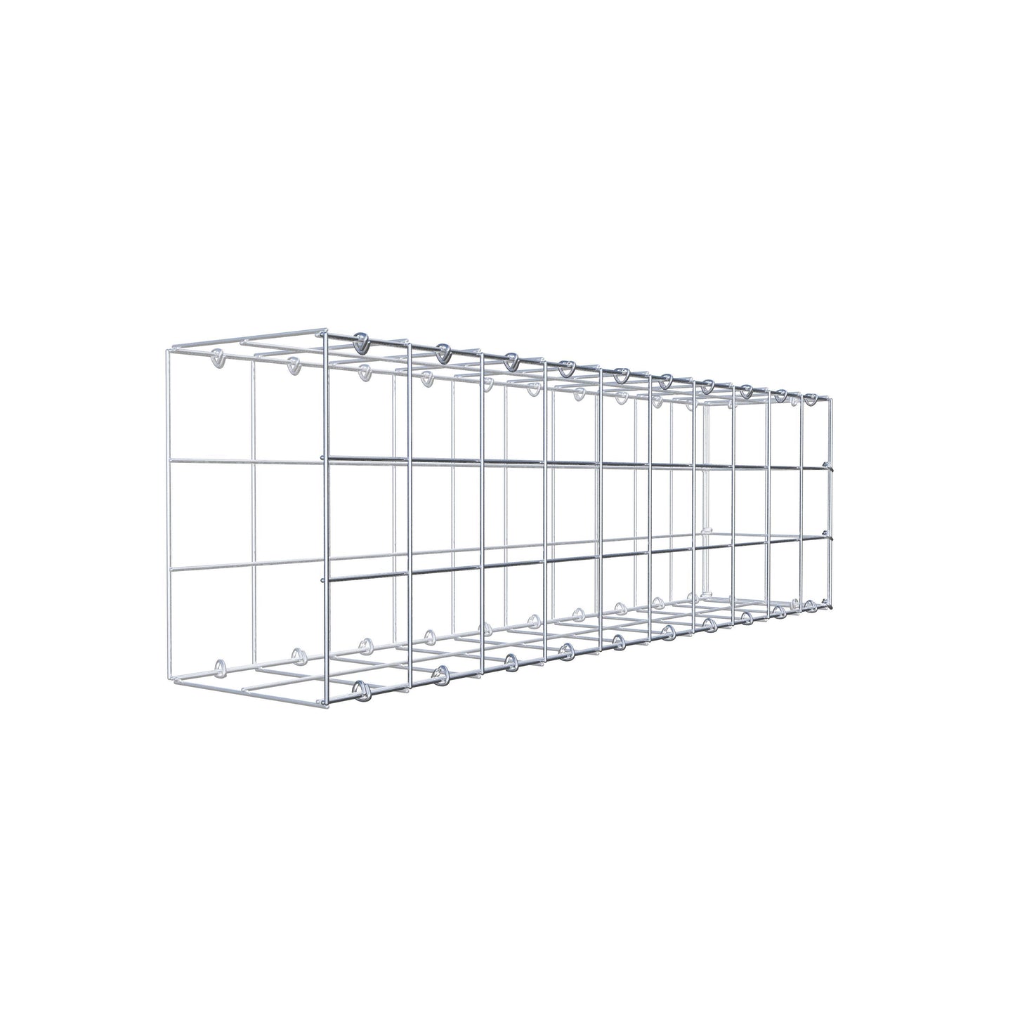 Fourche rapportée type 2 100 cm x 30 cm x 20 cm (L x H x P), maille 10 cm x 10 cm, anneau en C