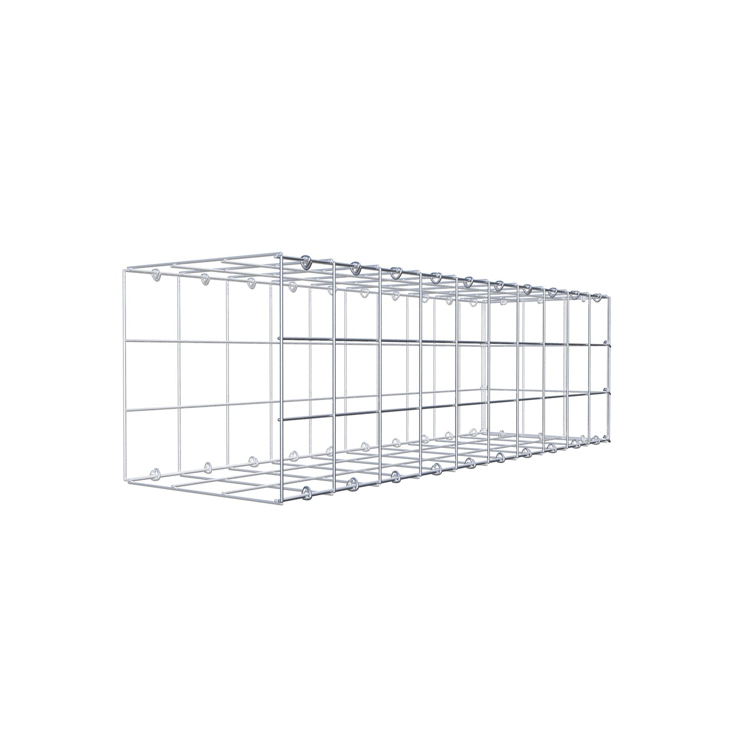 Gavión adicional tipo 2 100 cm x 30 cm x 30 cm (L x A x P), malla 10 cm x 10 cm, anillo en C