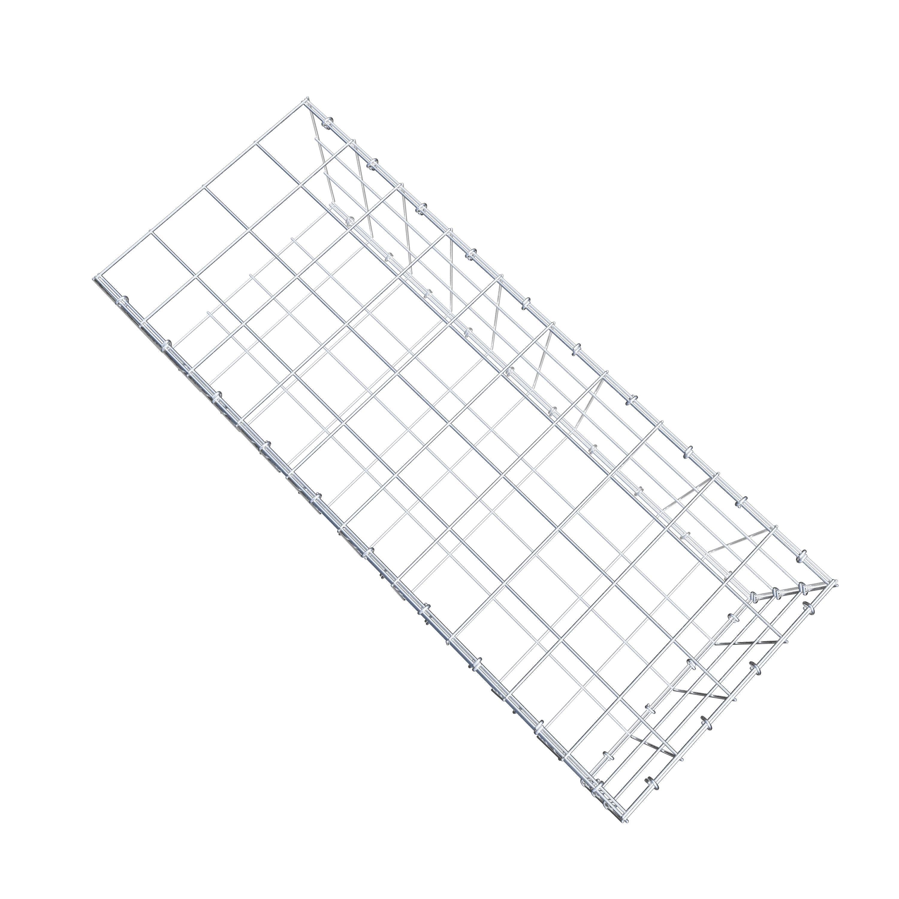 Anbaugabione Typ 2 100 cm x 30 cm x 40 cm (L x H x T), Maschenweite 10 cm x 10 cm, C-Ring