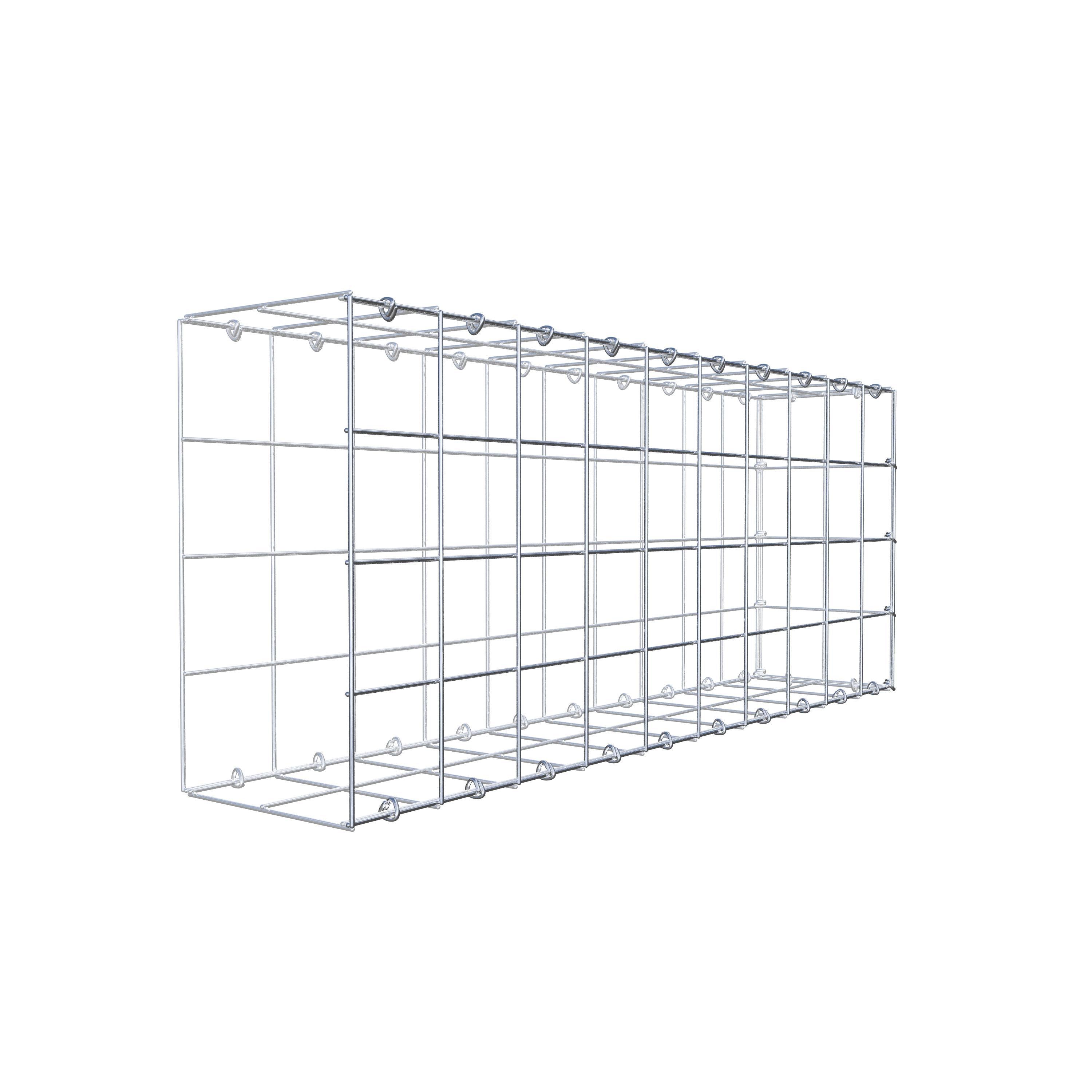 Gavión complementario de tipo 2 100 cm x 40 cm x 20 cm (L x A x P), malla 10 cm x 10 cm, anillo en C