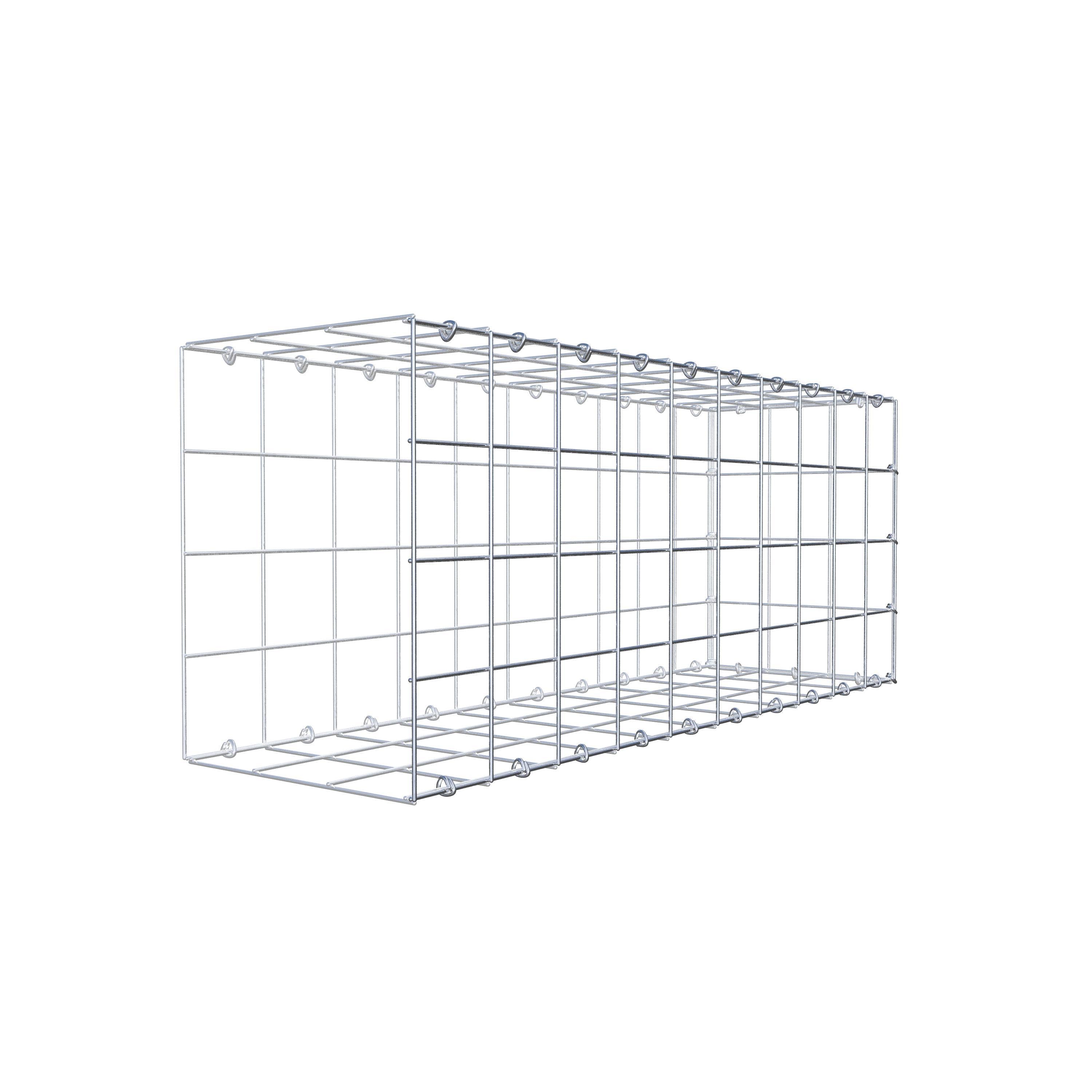 Gavión complementario de tipo 2 100 cm x 40 cm x 30 cm (L x A x P), malla 10 cm x 10 cm, anillo en C