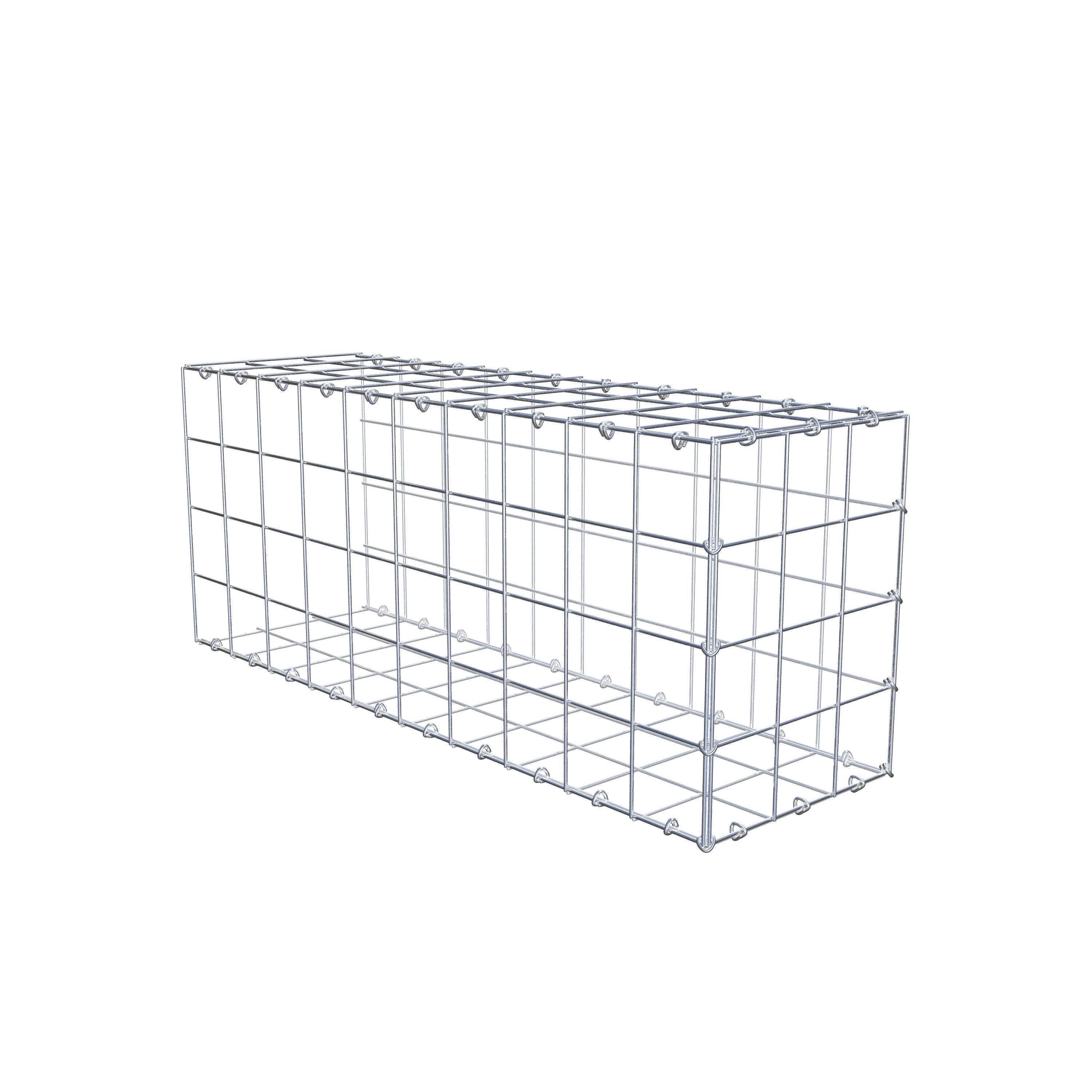 Gavión complementario de tipo 2 100 cm x 40 cm x 30 cm (L x A x P), malla 10 cm x 10 cm, anillo en C
