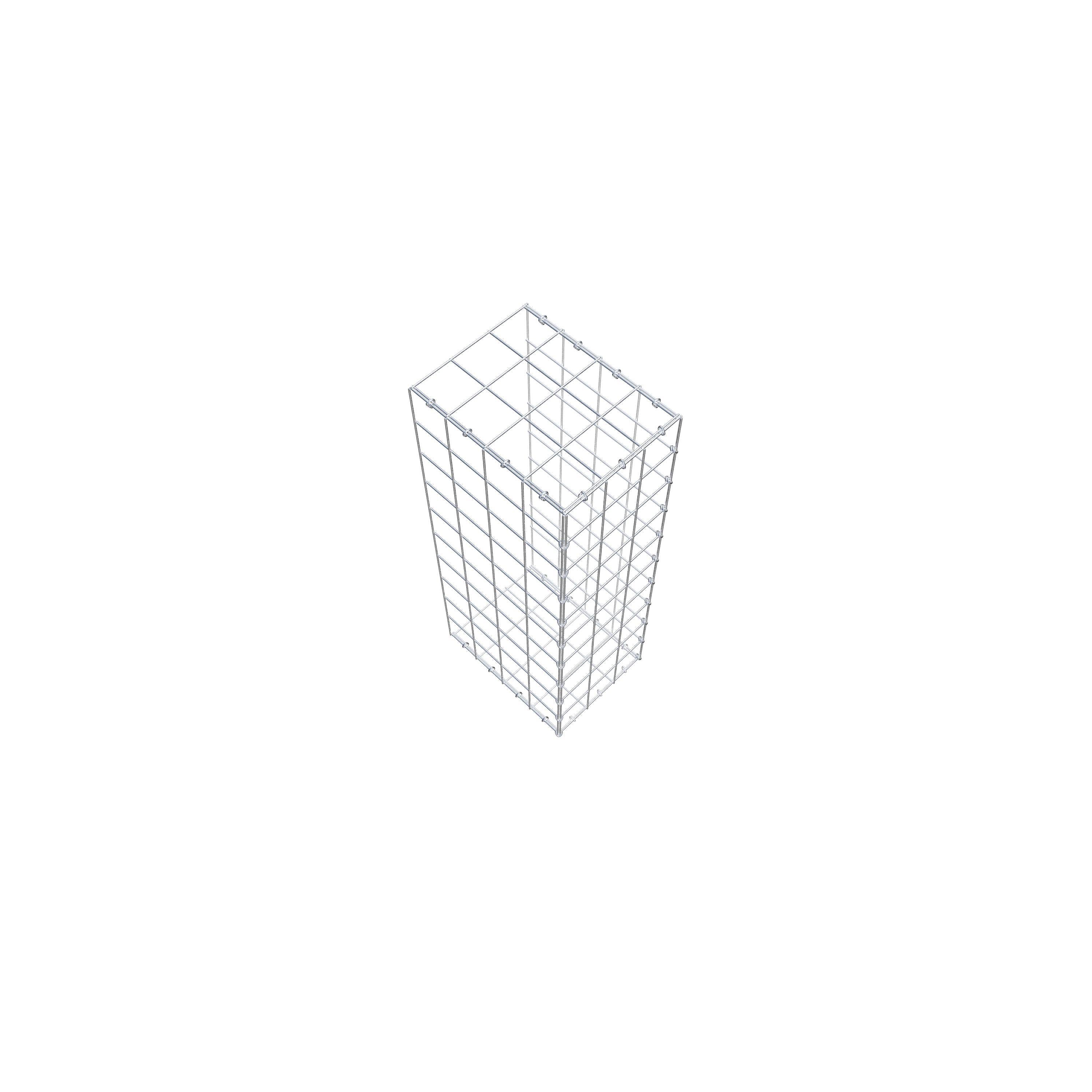 Gavión complementario de tipo 2 100 cm x 40 cm x 30 cm (L x A x P), malla 10 cm x 10 cm, anillo en C