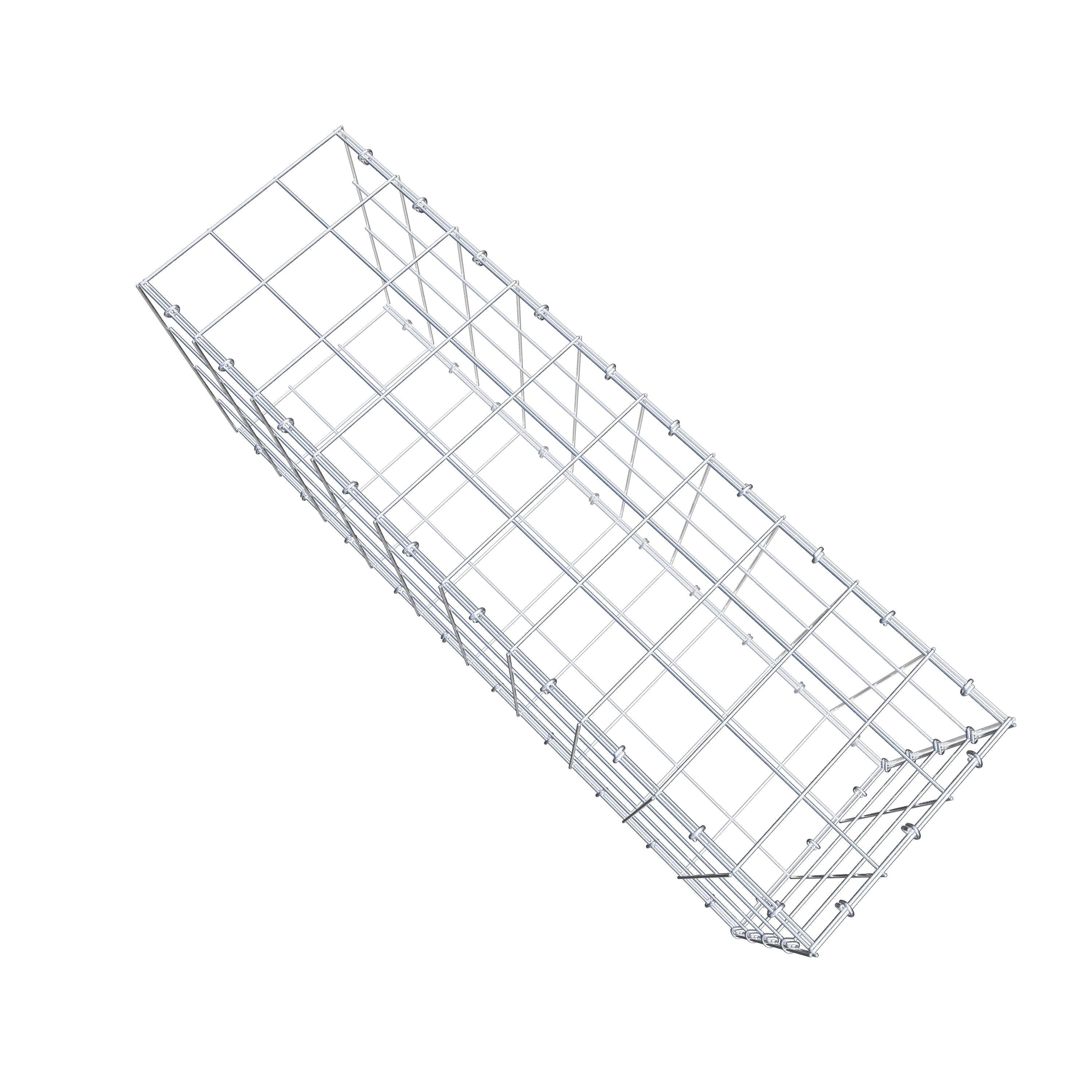 Gavión complementario de tipo 2 100 cm x 40 cm x 30 cm (L x A x P), malla 10 cm x 10 cm, anillo en C