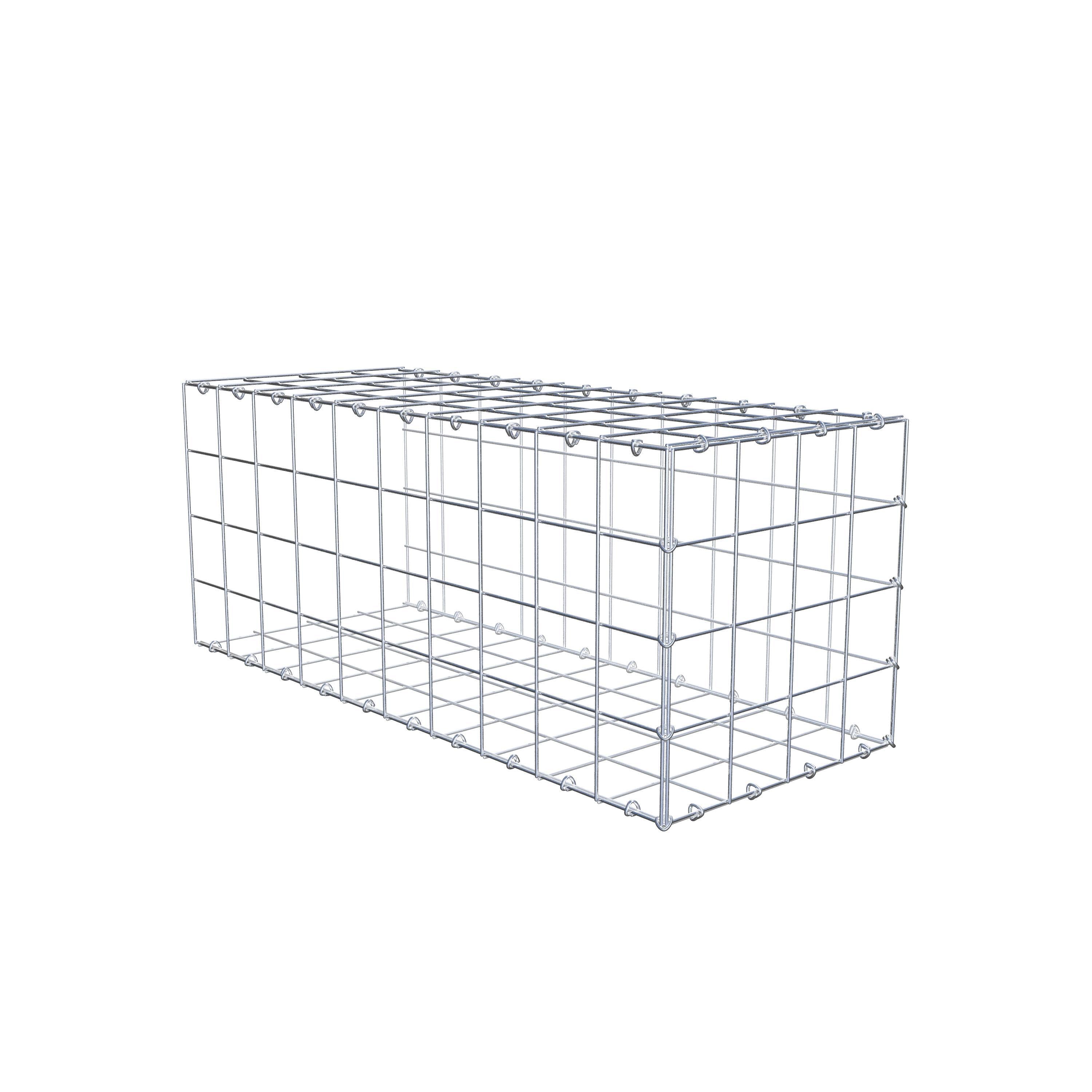 Monteret gabion type 2 100 cm x 40 cm x 40 cm (L x H x D), maskestørrelse 10 cm x 10 cm, C-ring