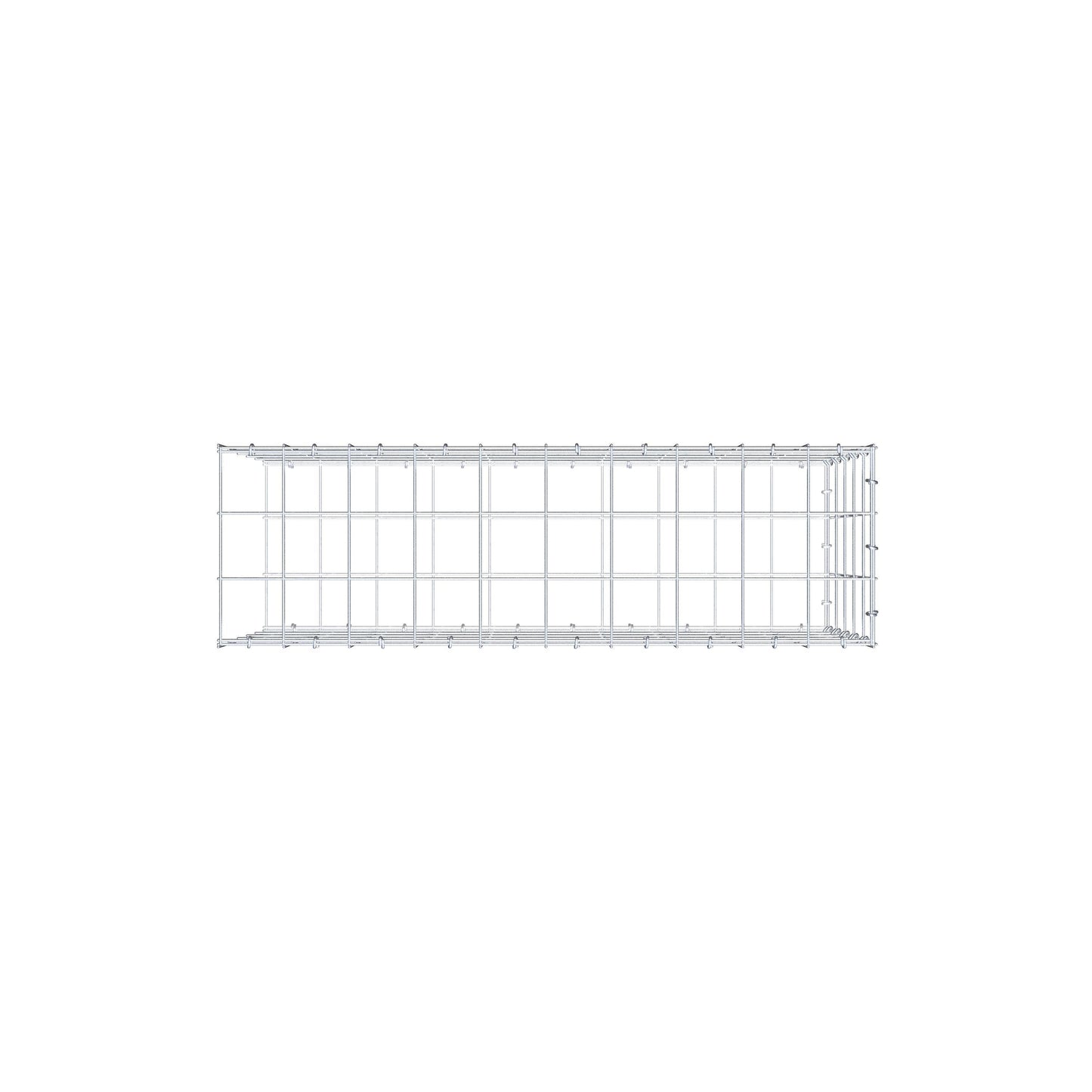Anbaugabione Typ 2 100 cm x 50 cm x 30 cm (L x H x T), Maschenweite 10 cm x 10 cm, C-Ring