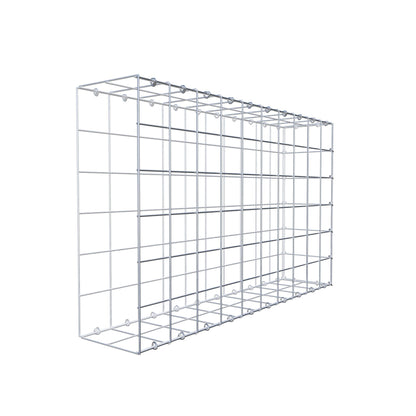 Monteret gabion type 2 100 cm x 60 cm x 20 cm (L x H x D), maskestørrelse 10 cm x 10 cm, C-ring
