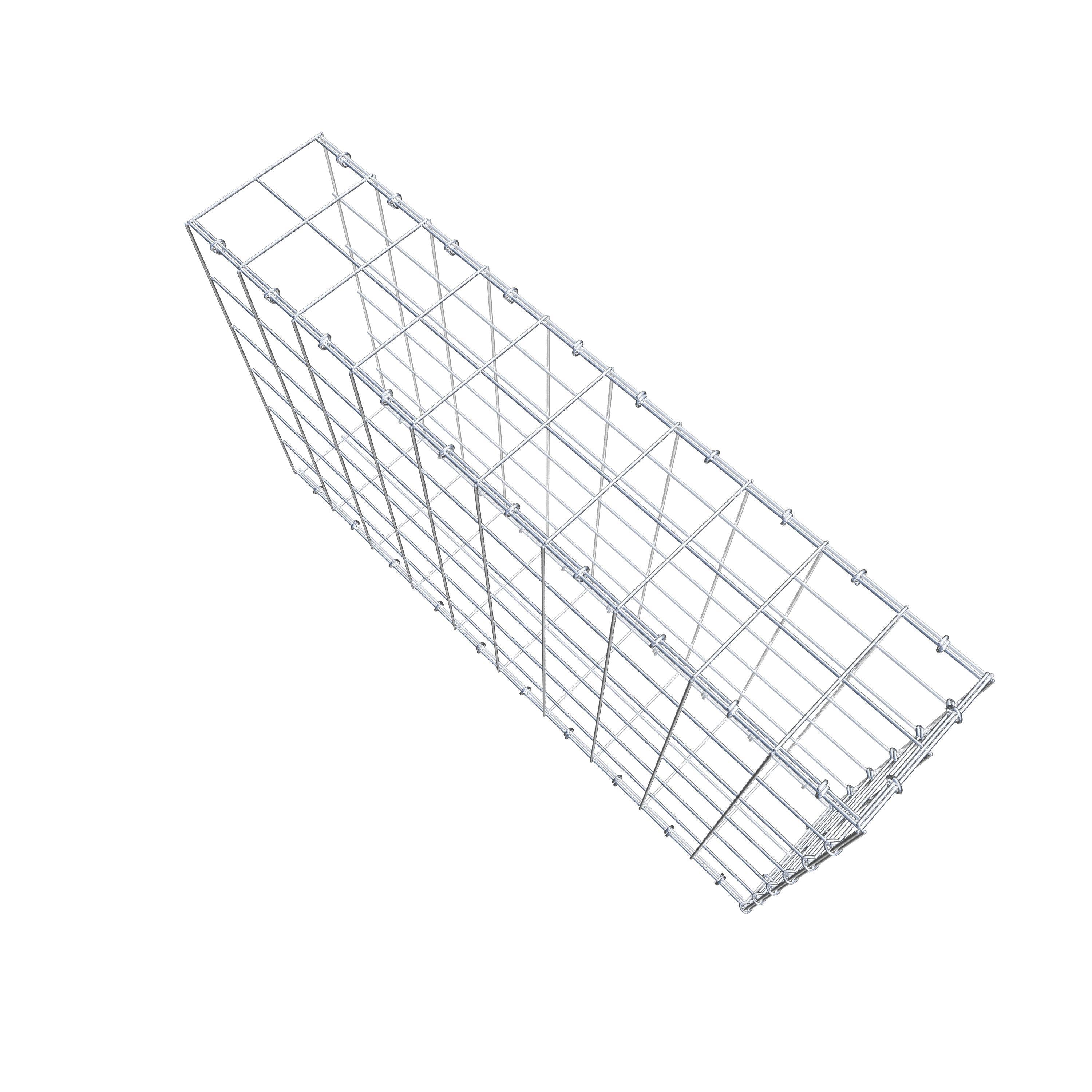 Gabião Tipo 2 100 cm x 60 cm x 20 cm (C x A x P), malhagem 10 cm x 10 cm, anel C