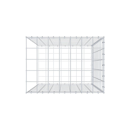 Gabbione aggiuntivo di tipo 2 100 cm x 70 cm x 50 cm (L x H x P), maglia 10 cm x 10 cm, anello a C