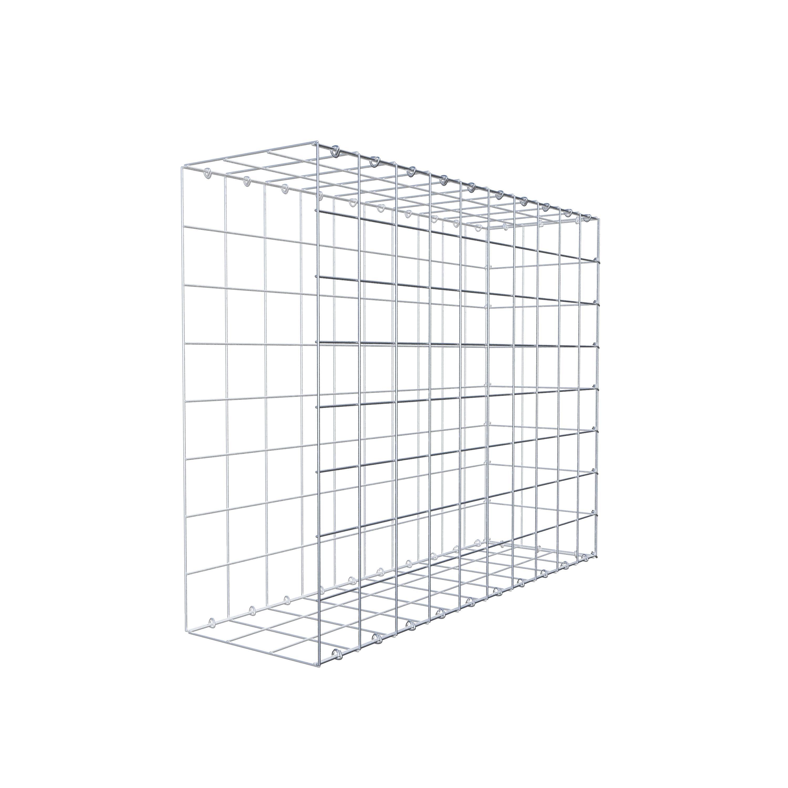 Gavión complementario de tipo 2 100 cm x 80 cm x 30 cm (largo x alto x fondo), malla 10 cm x 10 cm, anillo en C