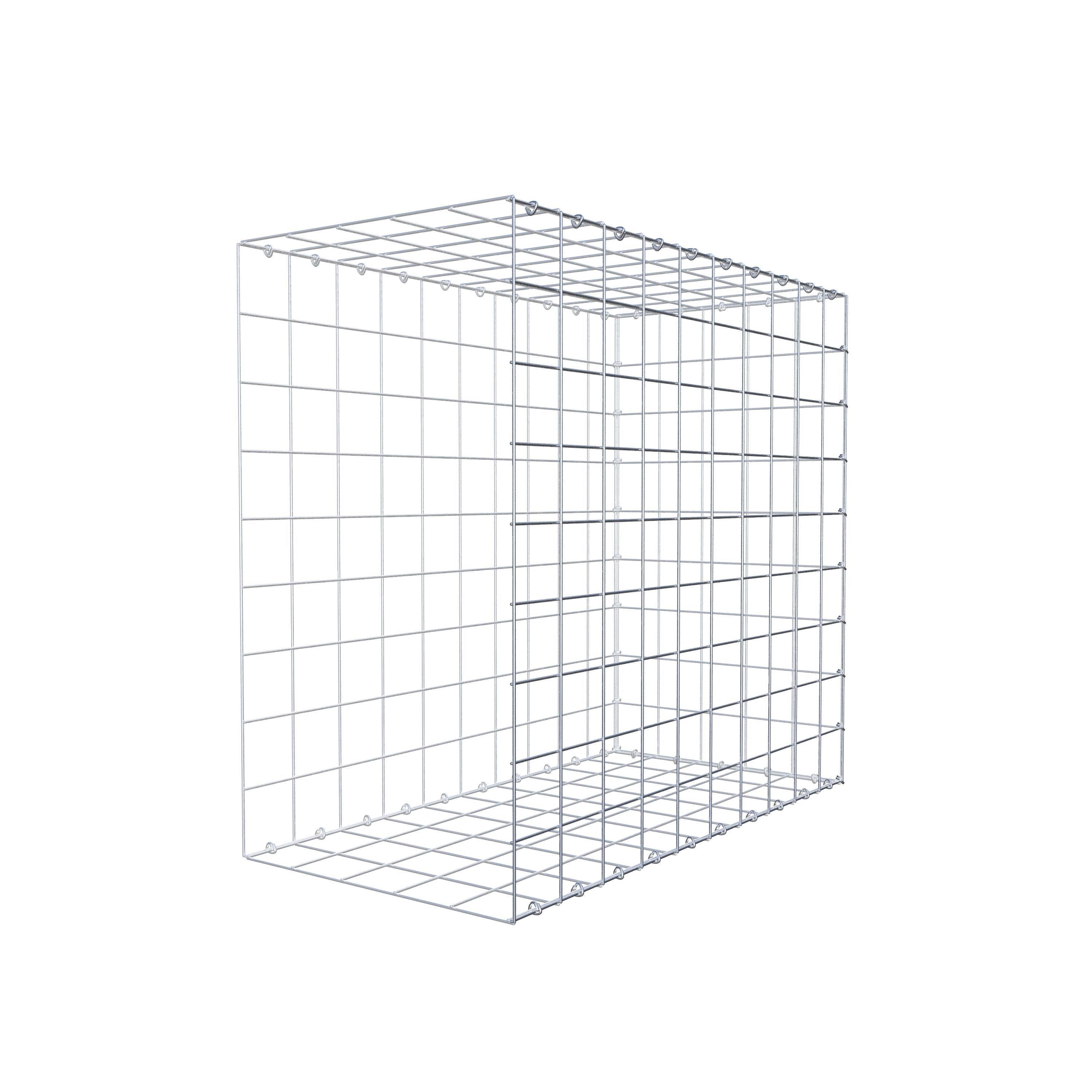 Monteret gabion type 2 100 cm x 90 cm x 50 cm (L x H x D), maskestørrelse 10 cm x 10 cm, C-ring