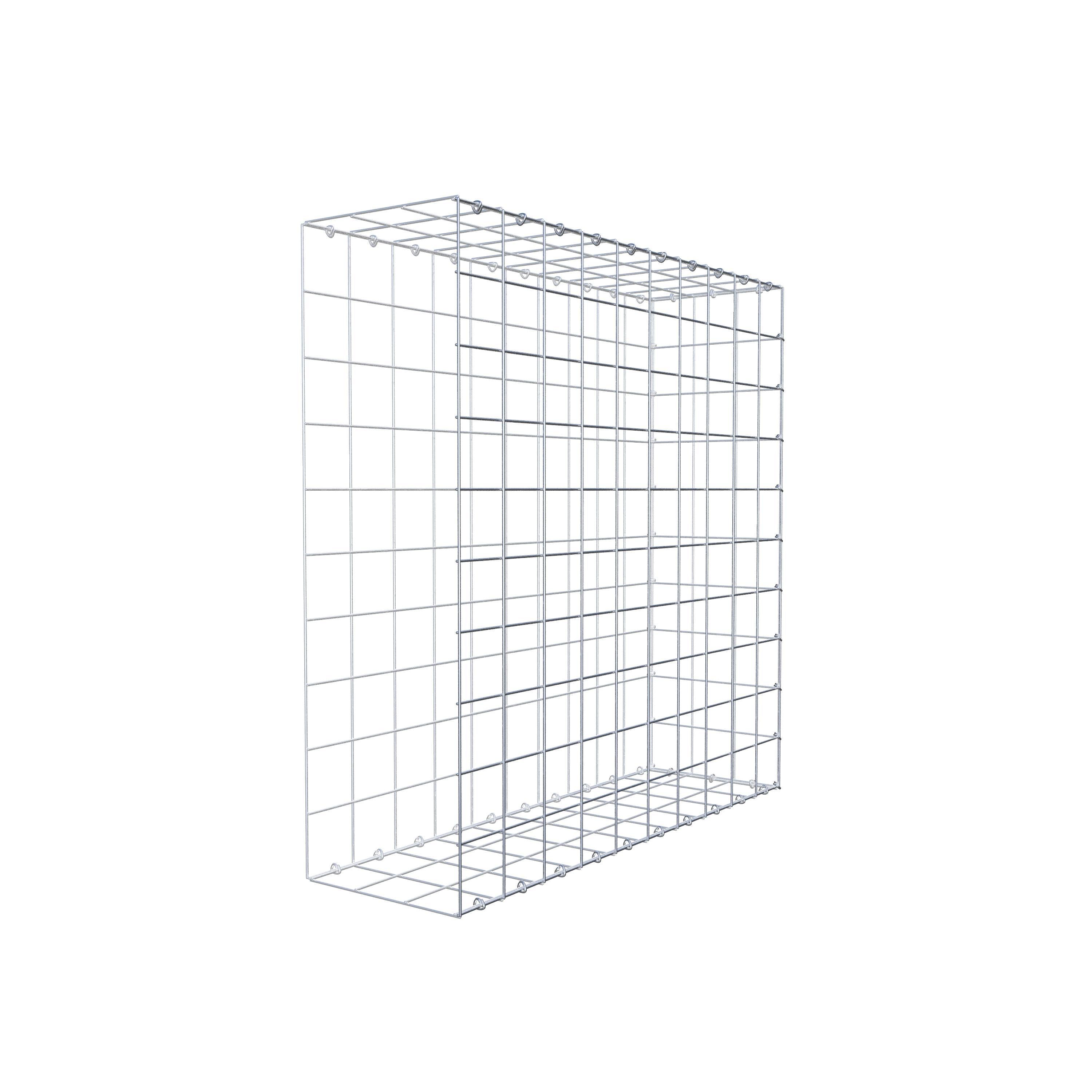 Mounted gabion type 2 100 cm x 100 cm x 30 cm (L x H x D), mesh size 10 cm x 10 cm, C-ring