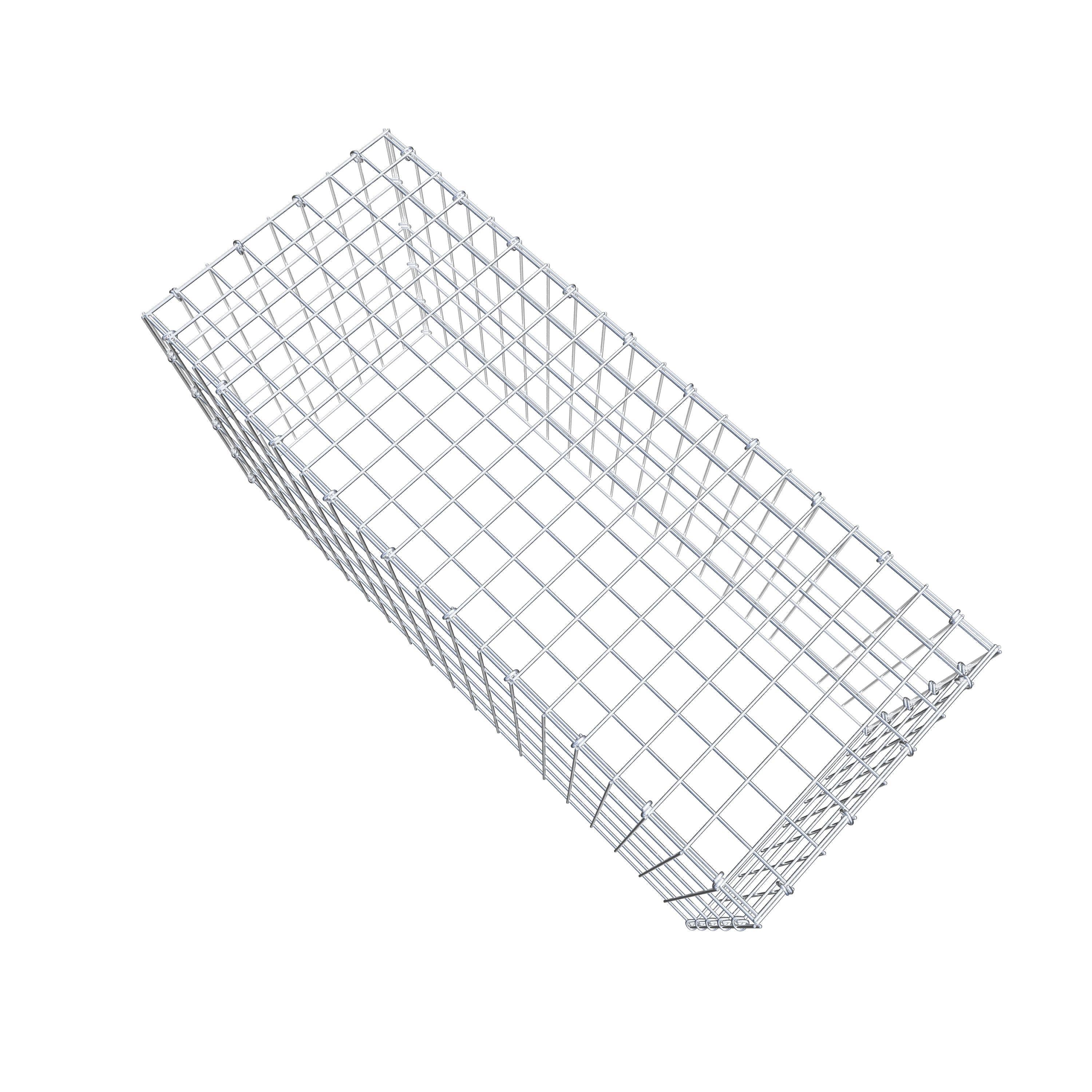 Anbaugabione Typ 3 100 cm x 50 cm x 40 cm (L x H x T), Maschenweite 5 cm x 10 cm, C-Ring