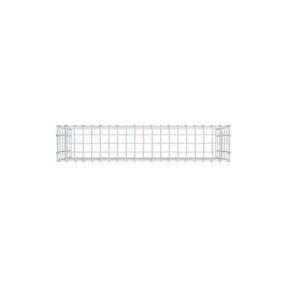 Anbaugabione Typ 3 100 cm x 60 cm x 20 cm (L x H x T), Maschenweite 5 cm x 10 cm, C-Ring