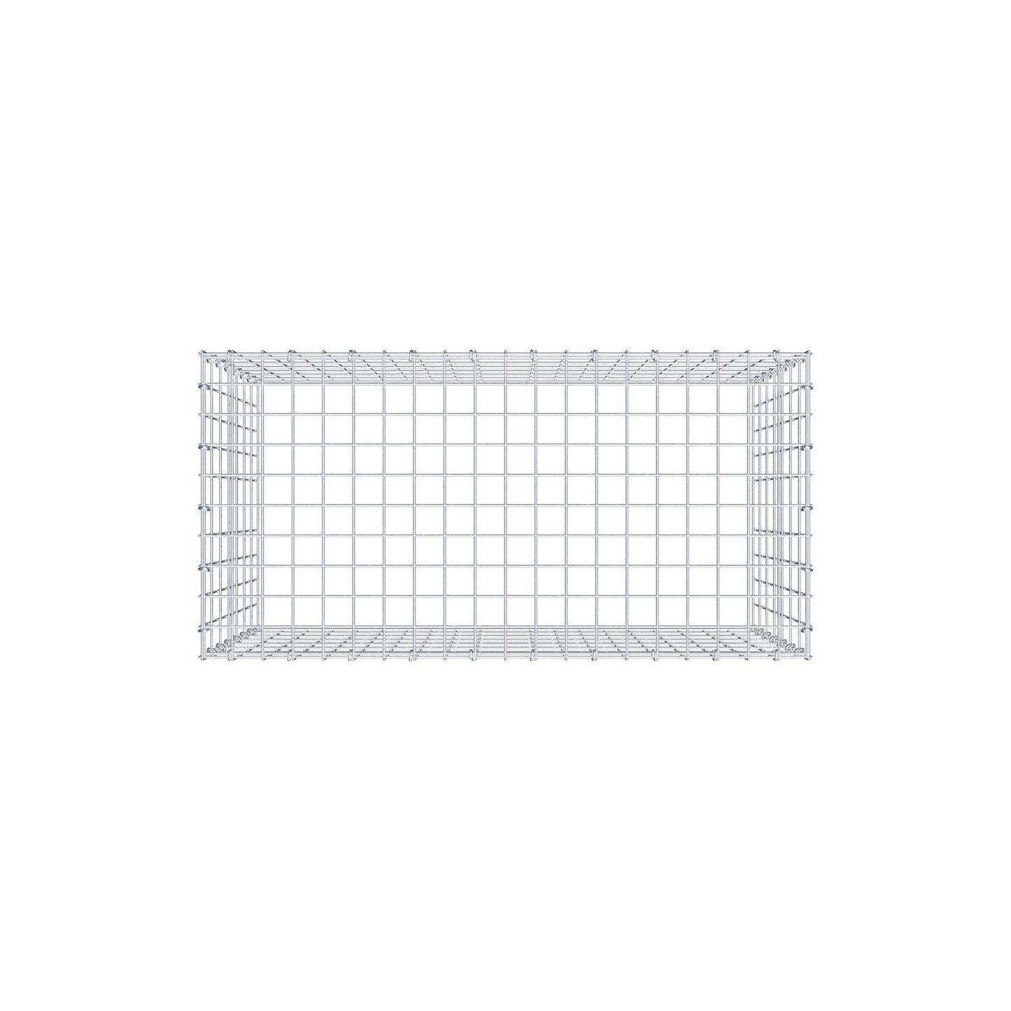 Anbaugabione Typ 3 100 cm x 70 cm x 50 cm (L x H x T), Maschenweite 5 cm x 10 cm, C-Ring