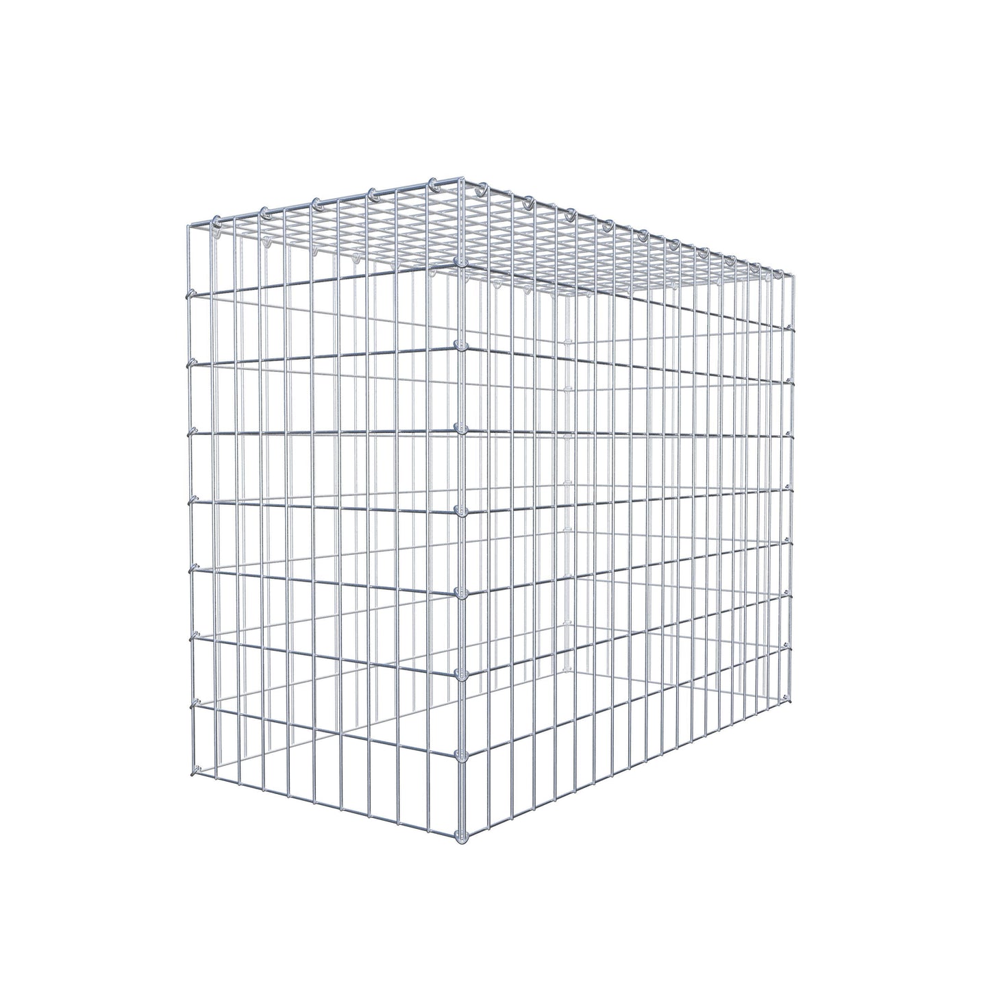 Gabbione aggiuntivo di tipo 3 100 cm x 80 cm x 50 cm (L x H x P), maglia 5 cm x 10 cm, anello a C