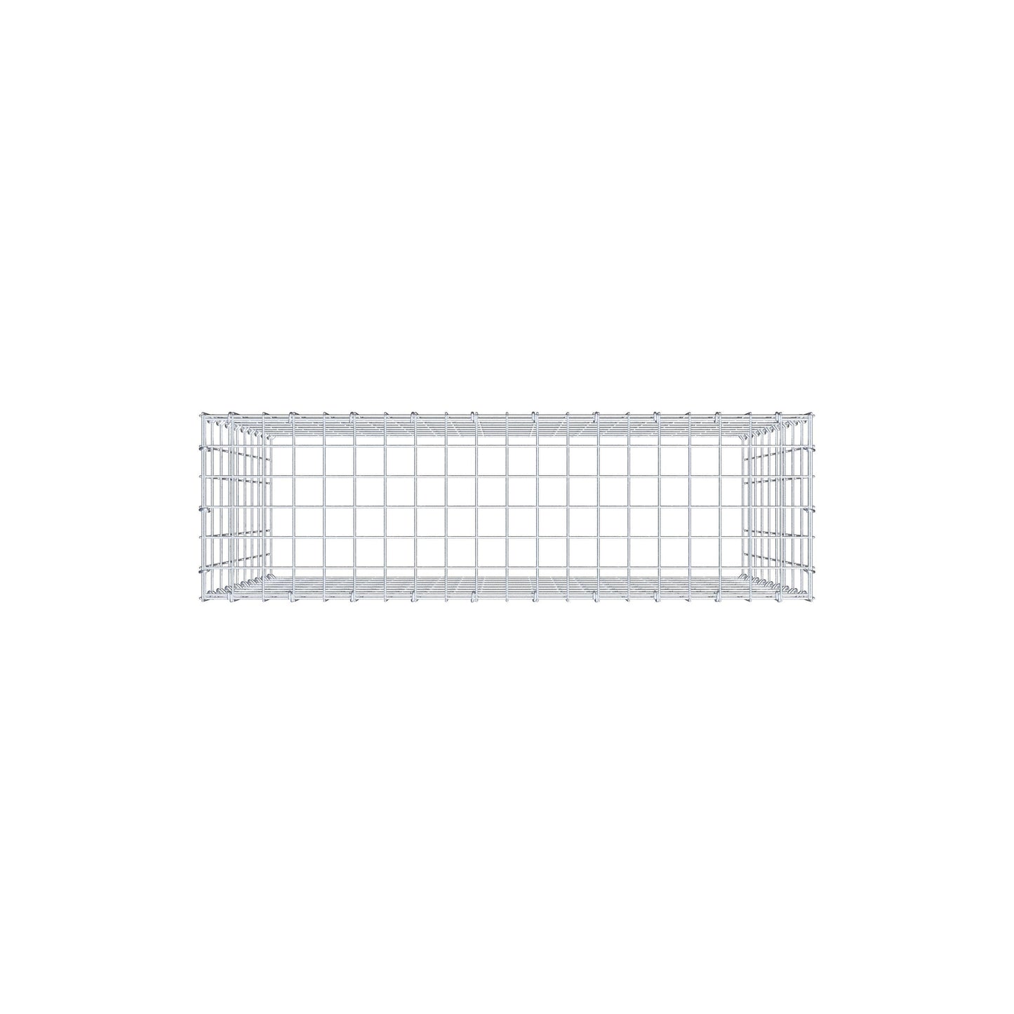 Gabbione aggiuntivo di tipo 3 100 cm x 90 cm x 30 cm (L x H x P), maglia 5 cm x 10 cm, anello a C
