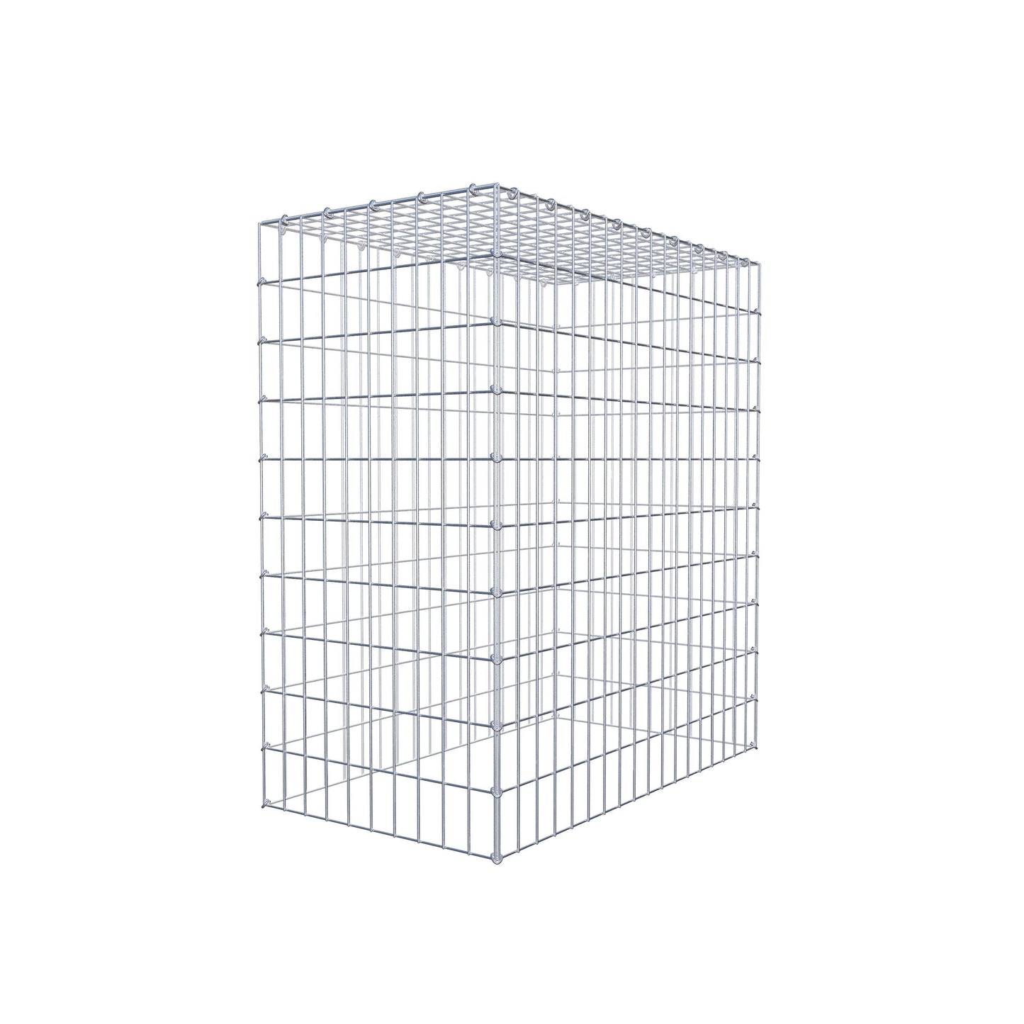 Typ 3 påbyggnadsgabion 100 cm x 90 cm x 50 cm (L x H x D), maskstorlek 5 cm x 10 cm, C-ring