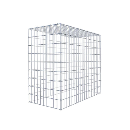 Typ 3 påbyggnadsgabion 100 cm x 90 cm x 50 cm (L x H x D), maskstorlek 5 cm x 10 cm, C-ring