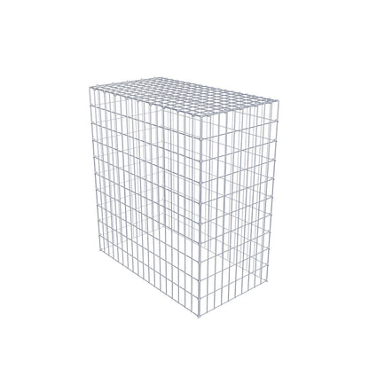 Typ 3 påbyggnadsgabion 100 cm x 90 cm x 50 cm (L x H x D), maskstorlek 5 cm x 10 cm, C-ring
