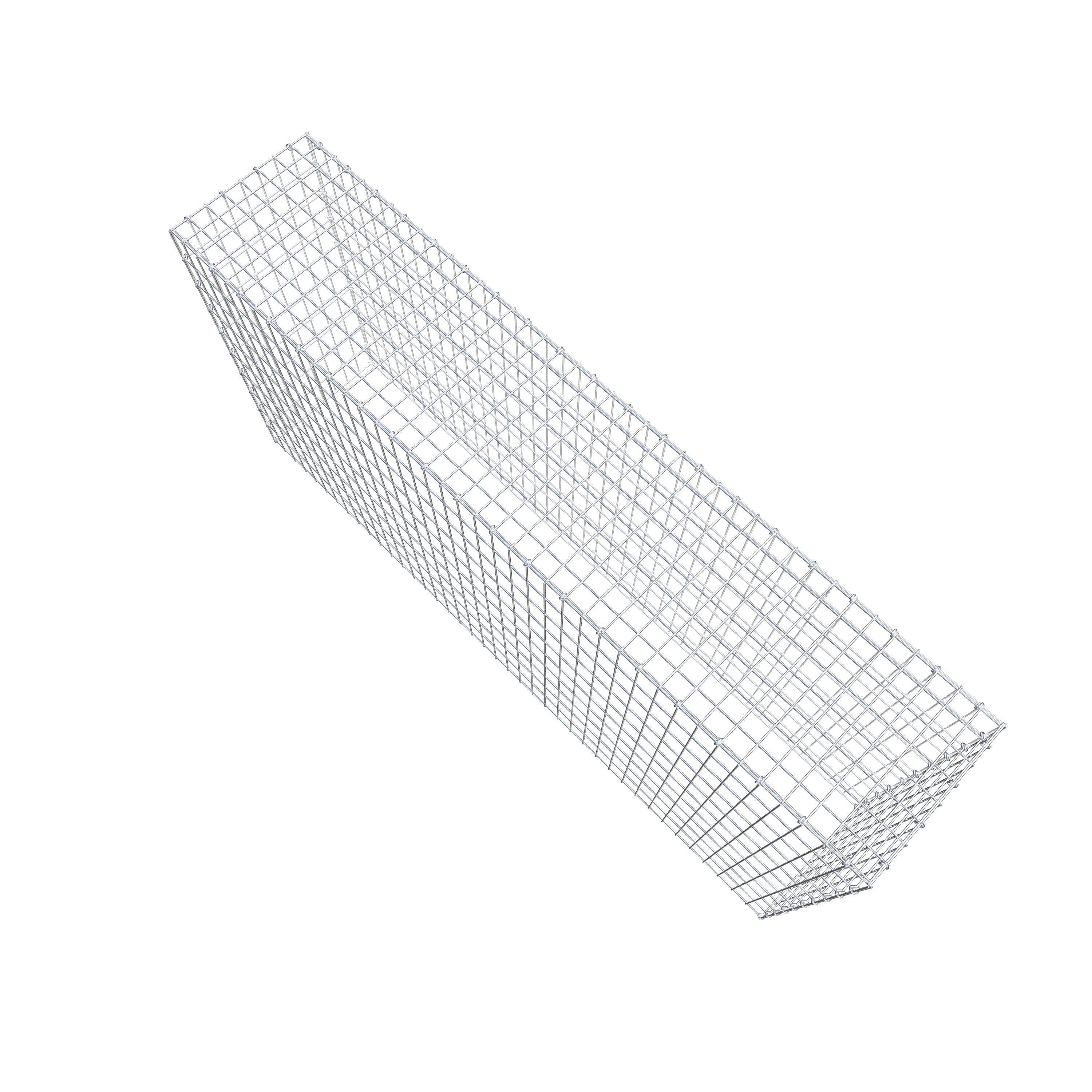 Anbaugabione Typ 3 200 cm x 100 cm x 40 cm (L x H x T), Maschenweite 5 cm x 10 cm, C-Ring