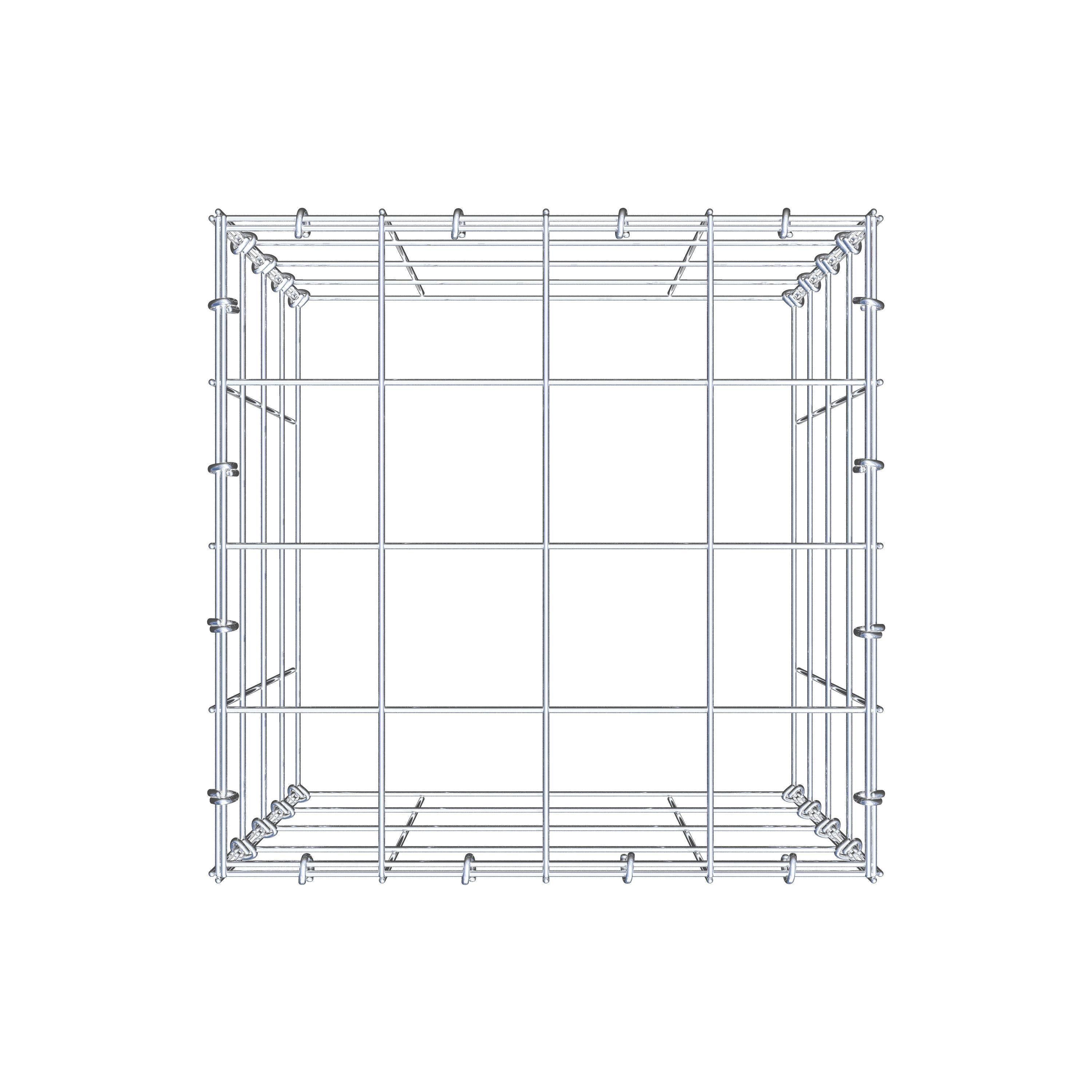 Gabião Tipo 3 40 cm x 40 cm x 40 cm (C x A x P), malhagem 10 cm x 10 cm, anel C