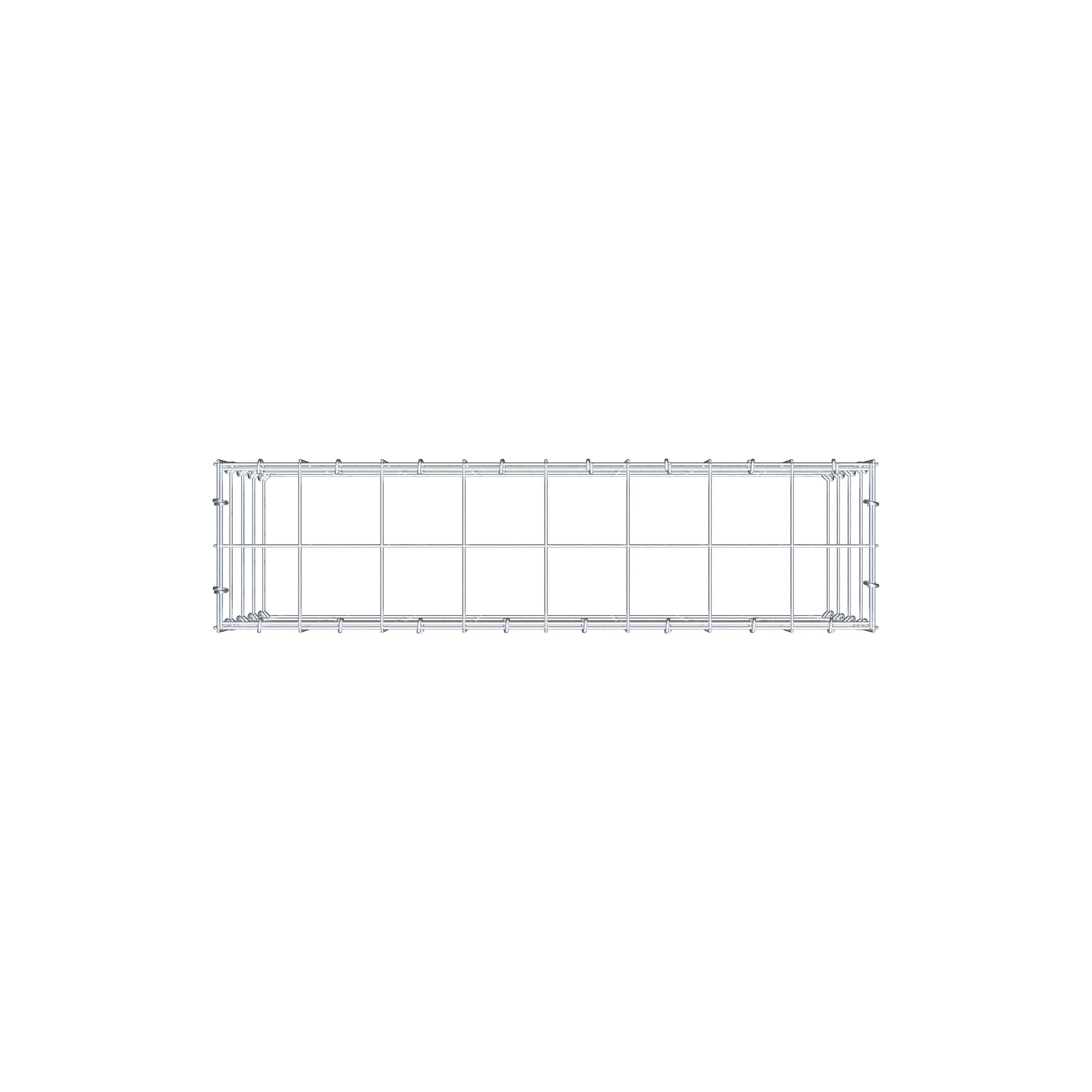 Gabião Tipo 3 80 cm x 40 cm x 20 cm (C x A x P), malhagem 10 cm x 10 cm, anel C