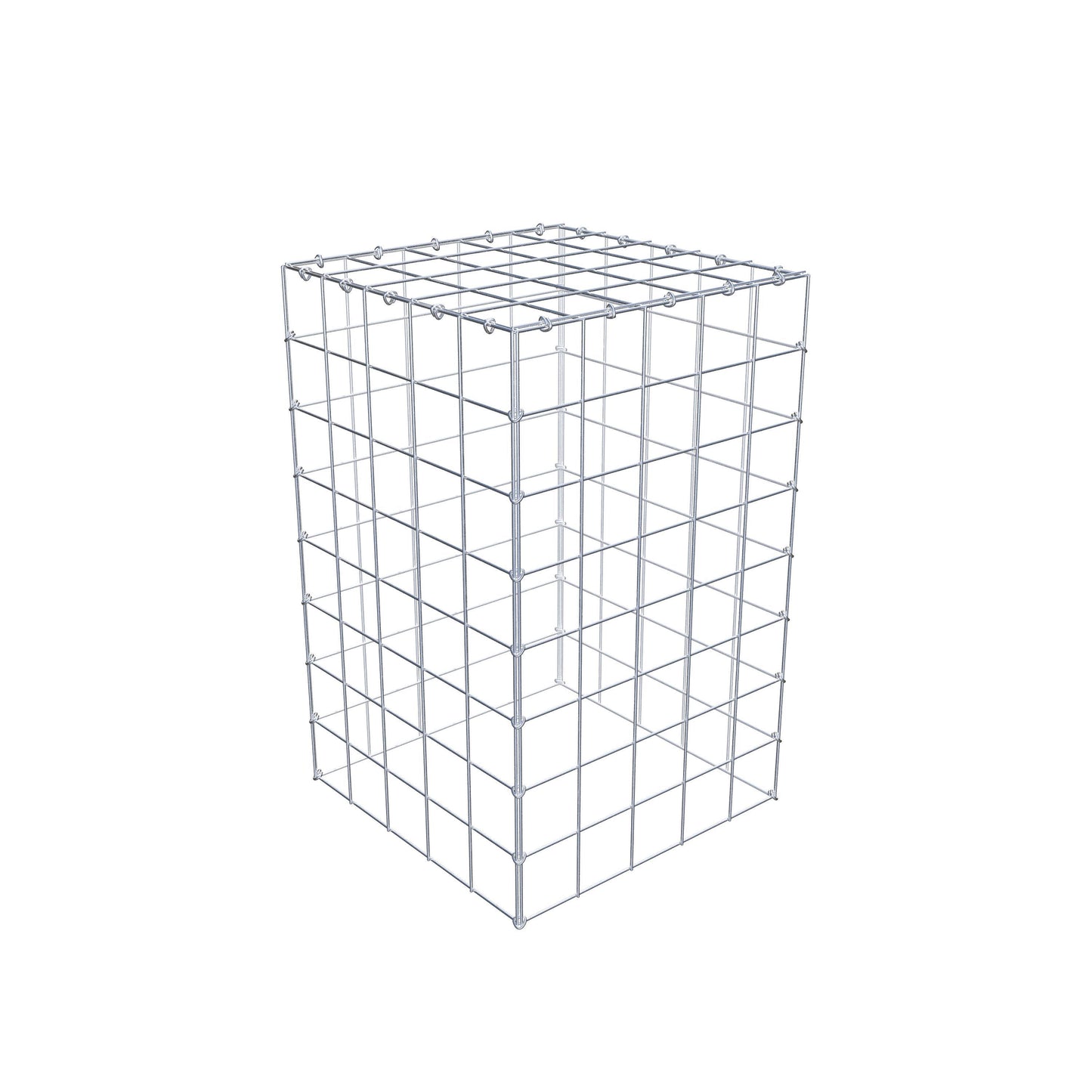 Gabião Tipo 3 80 cm x 50 cm x 50 cm (C x A x P), malhagem 10 cm x 10 cm, anel C