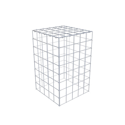 Gabião Tipo 3 80 cm x 50 cm x 50 cm (C x A x P), malhagem 10 cm x 10 cm, anel C