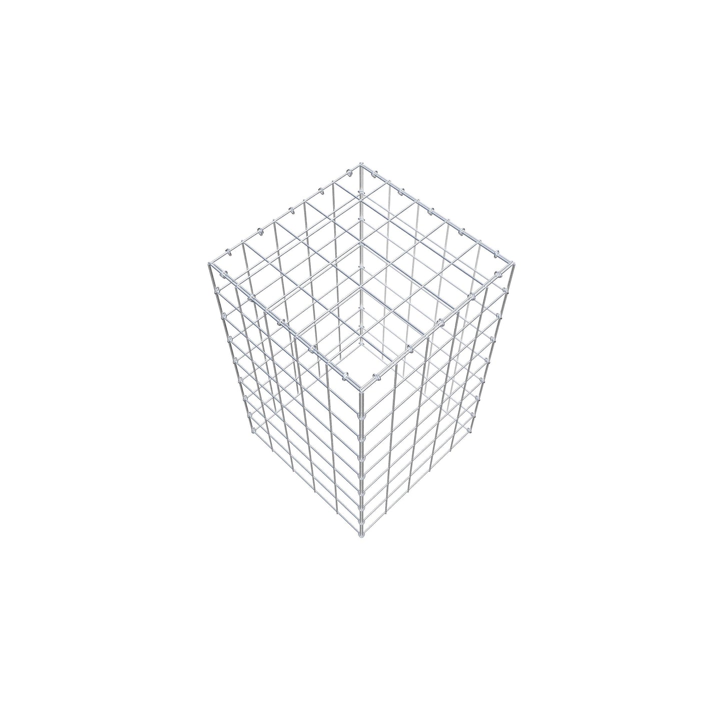 Gabião Tipo 3 80 cm x 50 cm x 50 cm (C x A x P), malhagem 10 cm x 10 cm, anel C