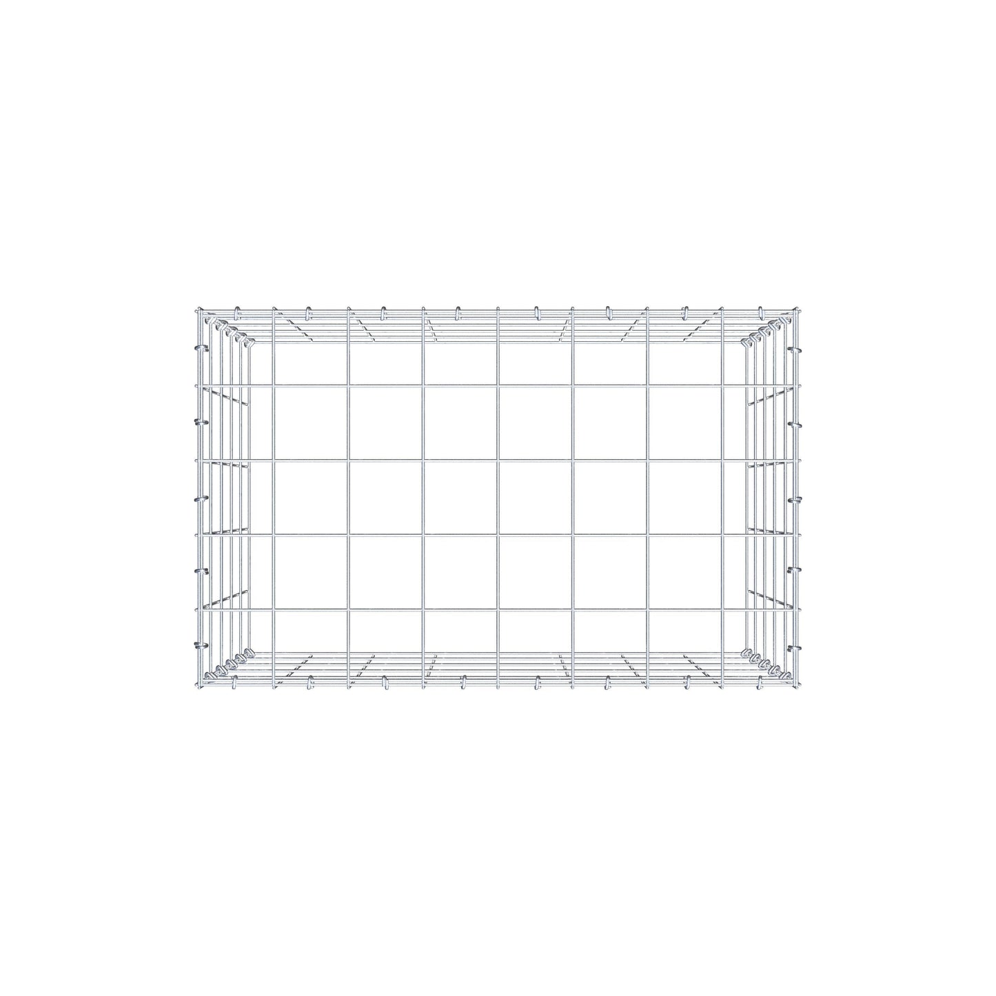 Gabião Tipo 3 80 cm x 50 cm x 50 cm (C x A x P), malhagem 10 cm x 10 cm, anel C