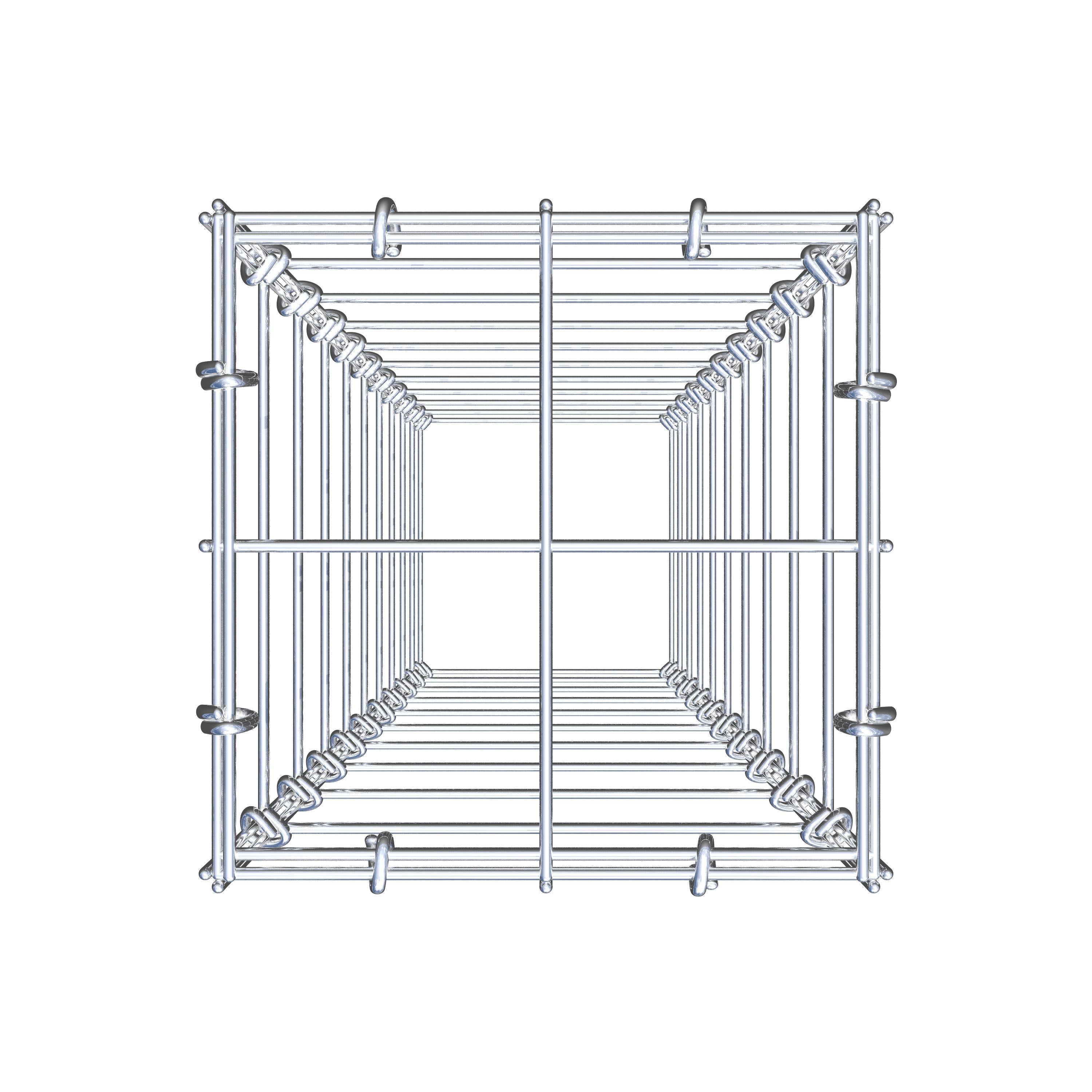 Gabião Tipo 3 100 cm x 20 cm x 20 cm (C x A x P), malhagem 10 cm x 10 cm, anel C