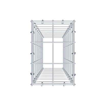 Gabião Tipo 3 100 cm x 20 cm x 30 cm (C x A x P), malhagem 10 cm x 10 cm, anel C