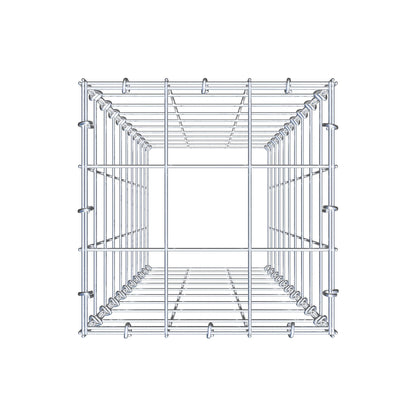 Monteret gabion type 3 100 cm x 30 cm x 30 cm (L x H x D), maskestørrelse 10 cm x 10 cm, C-ring