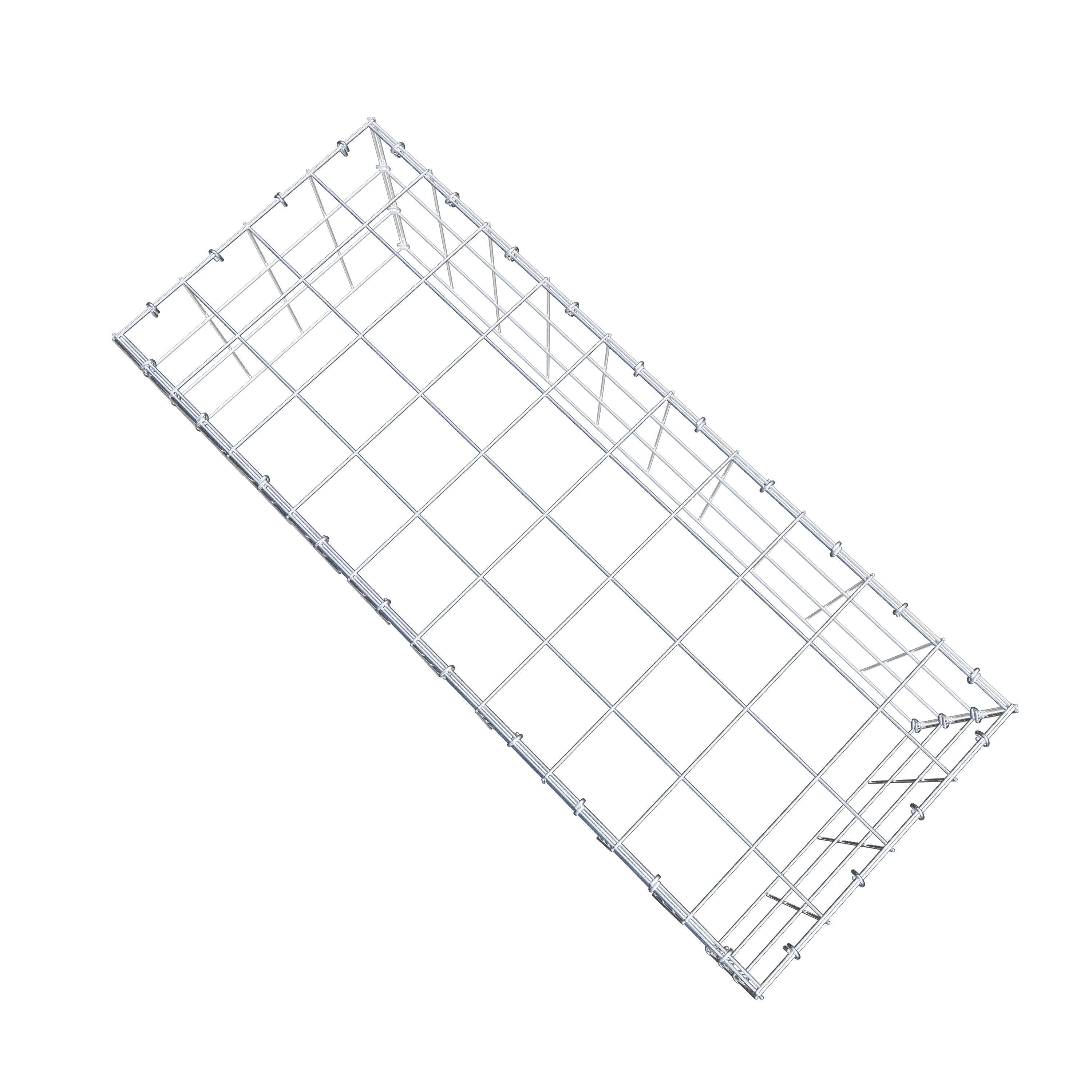 Gabião Tipo 3 100 cm x 30 cm x 40 cm (C x A x P), malhagem 10 cm x 10 cm, anel C