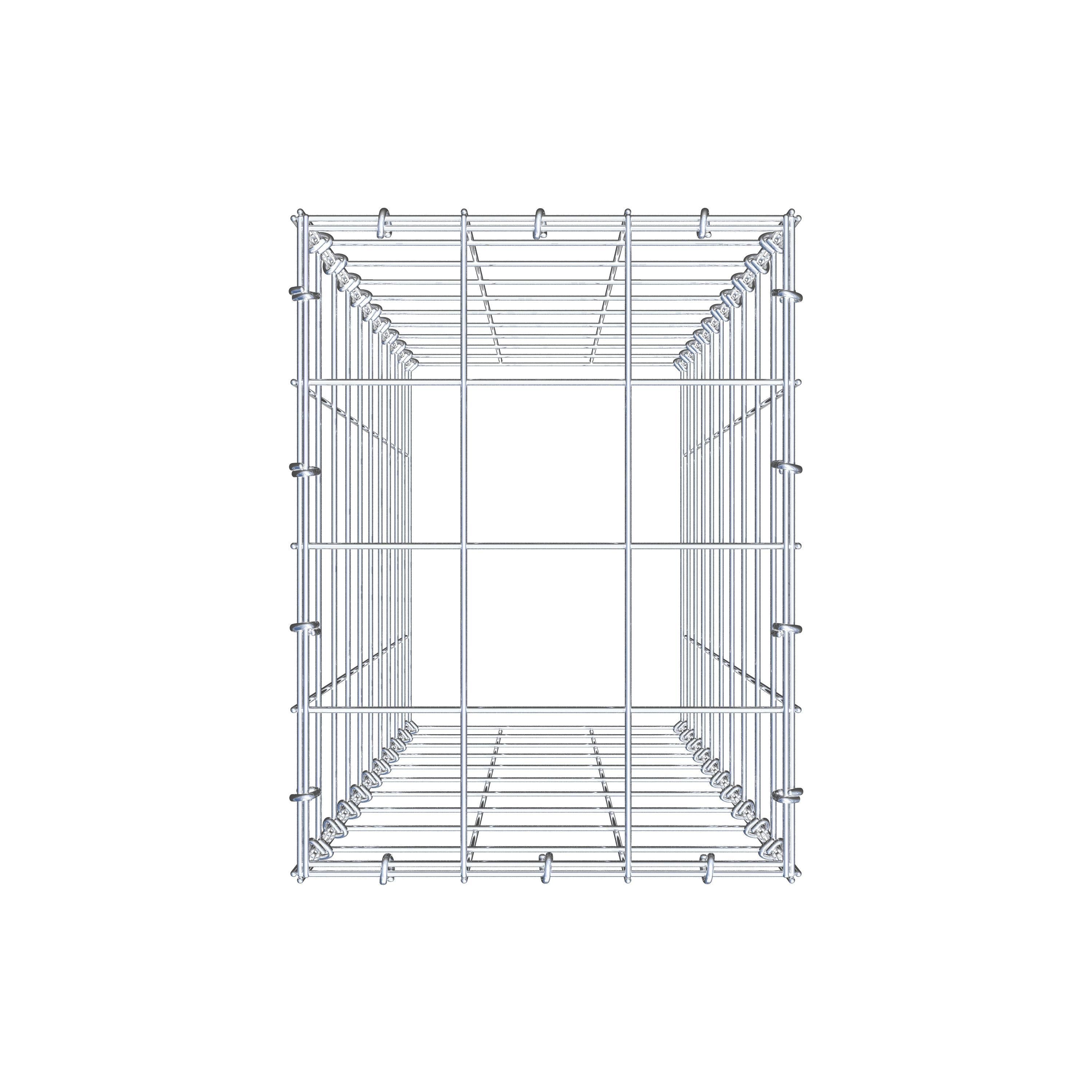 Gabião Tipo 3 100 cm x 30 cm x 40 cm (C x A x P), malhagem 10 cm x 10 cm, anel C