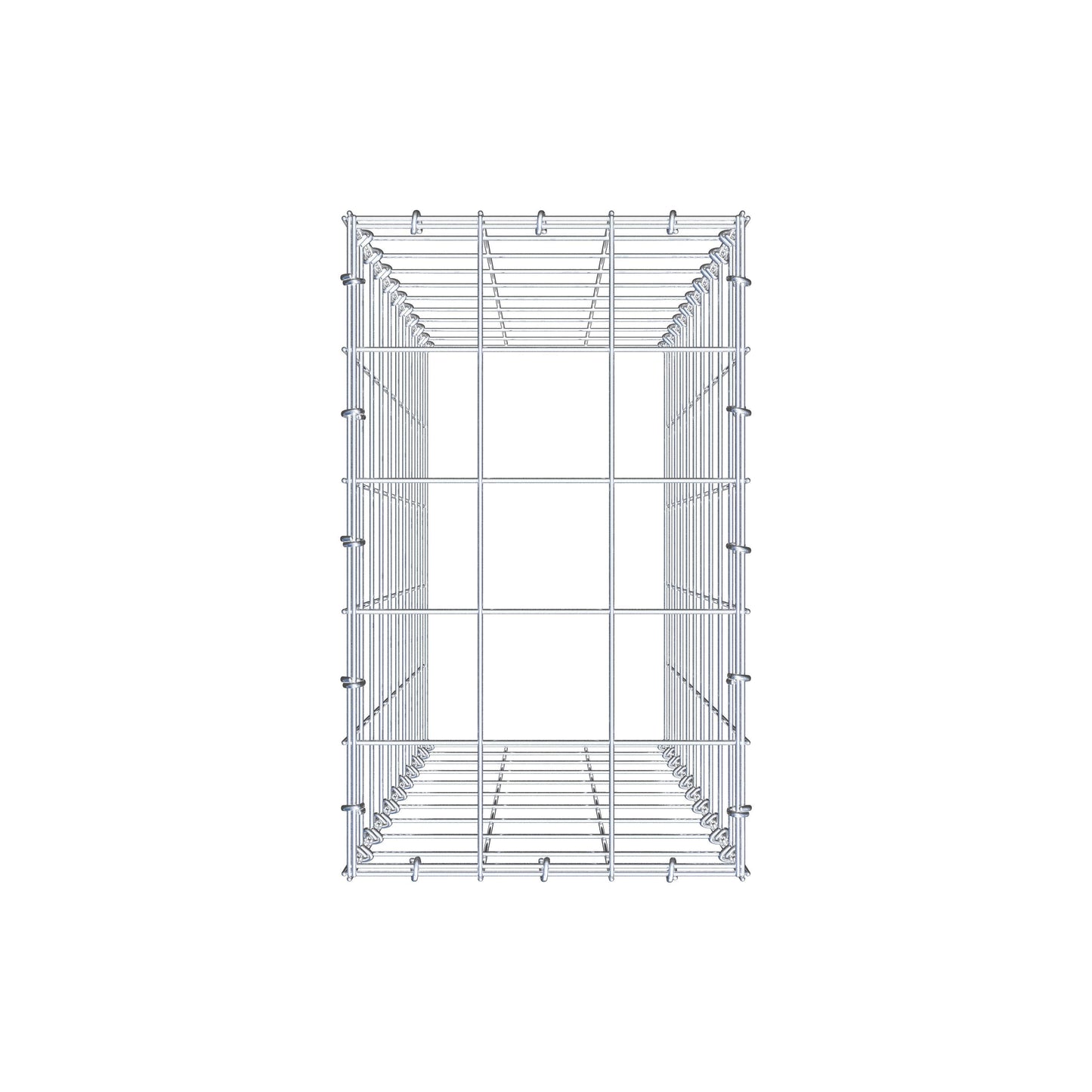 Gavión complementario de tipo 3 100 cm x 30 cm x 50 cm (L x A x P), malla 10 cm x 10 cm, anillo en C
