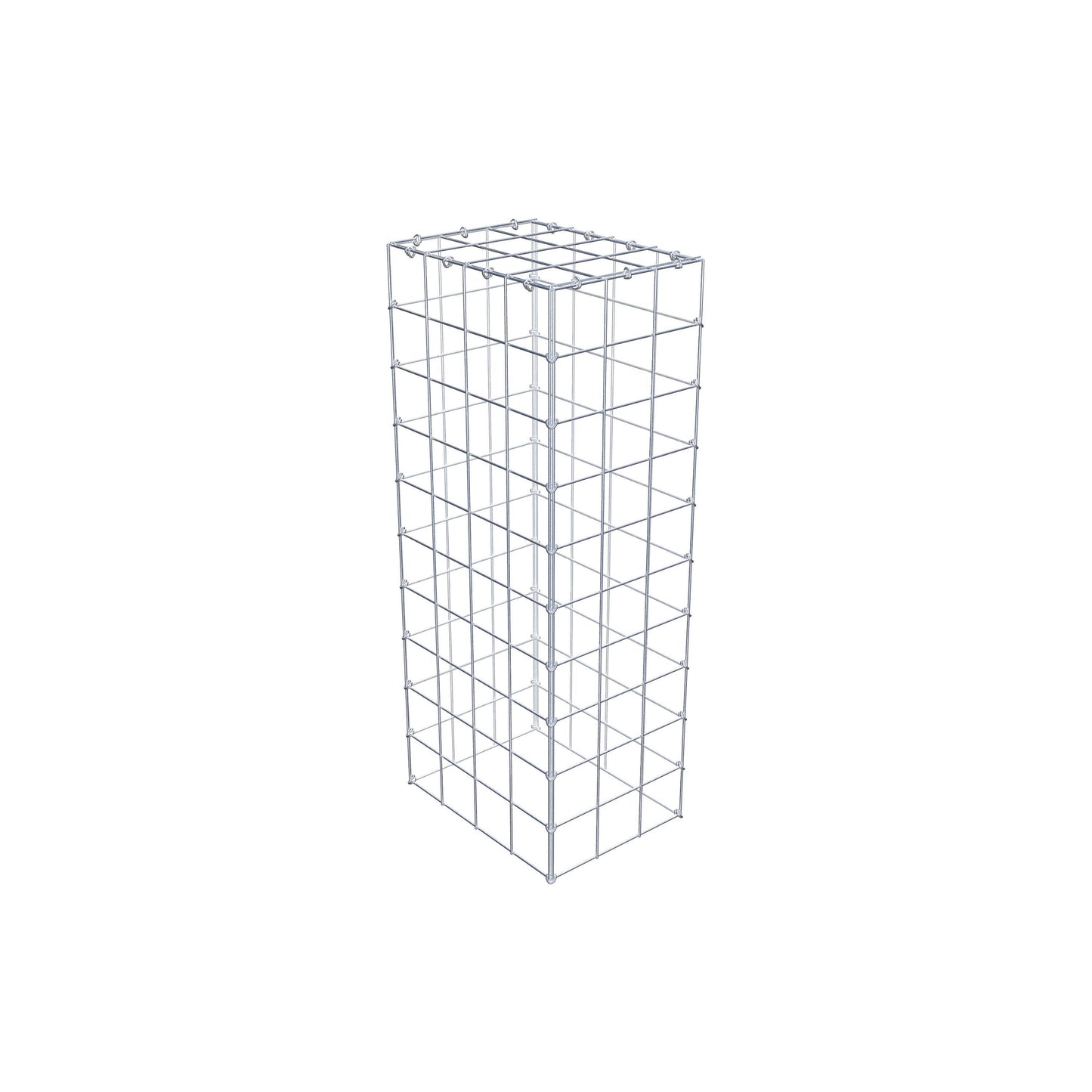Monteret gabion type 3 100 cm x 40 cm x 30 cm (L x H x D), maskestørrelse 10 cm x 10 cm, C-ring