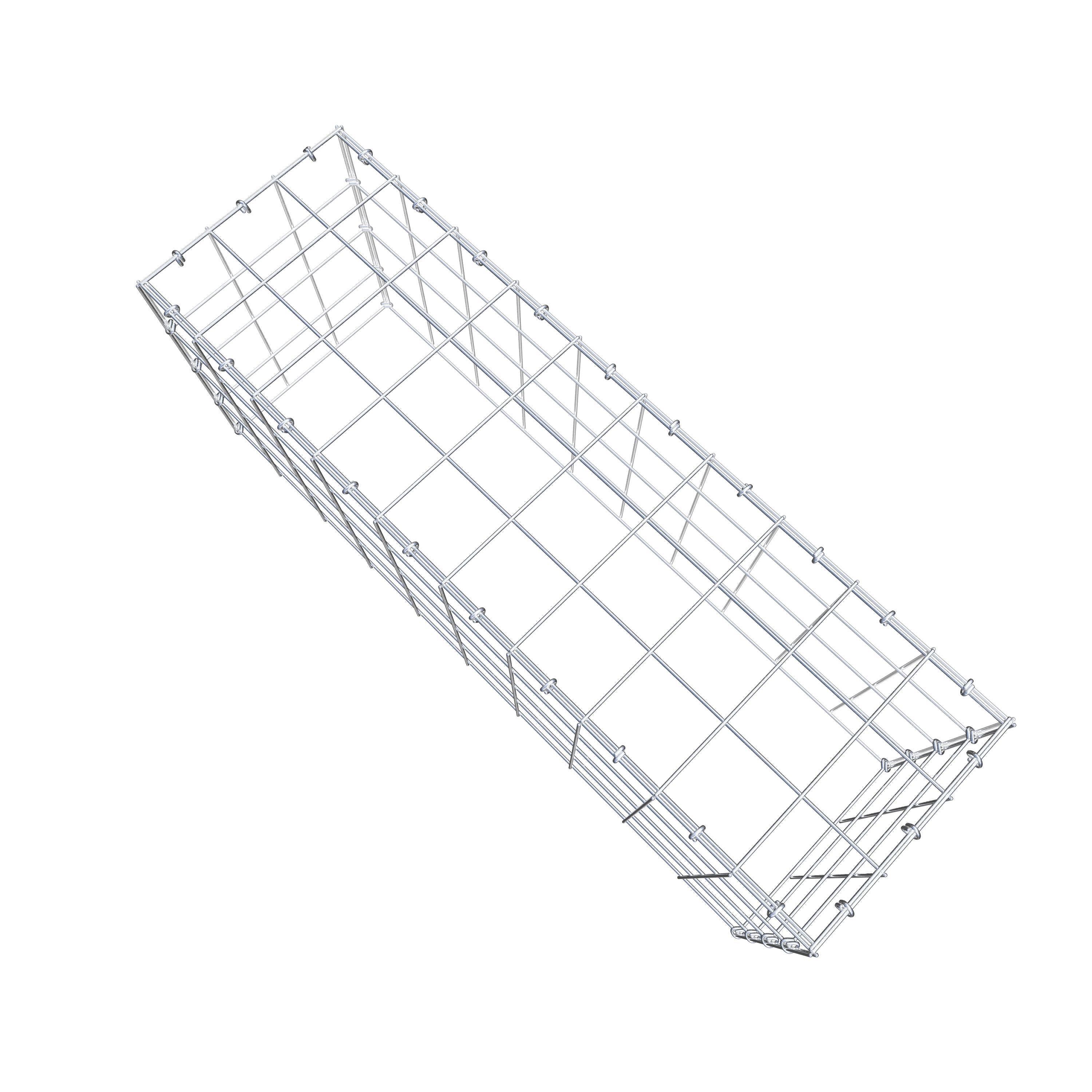 Gabião Tipo 3 100 cm x 40 cm x 30 cm (C x A x P), malhagem 10 cm x 10 cm, anel C