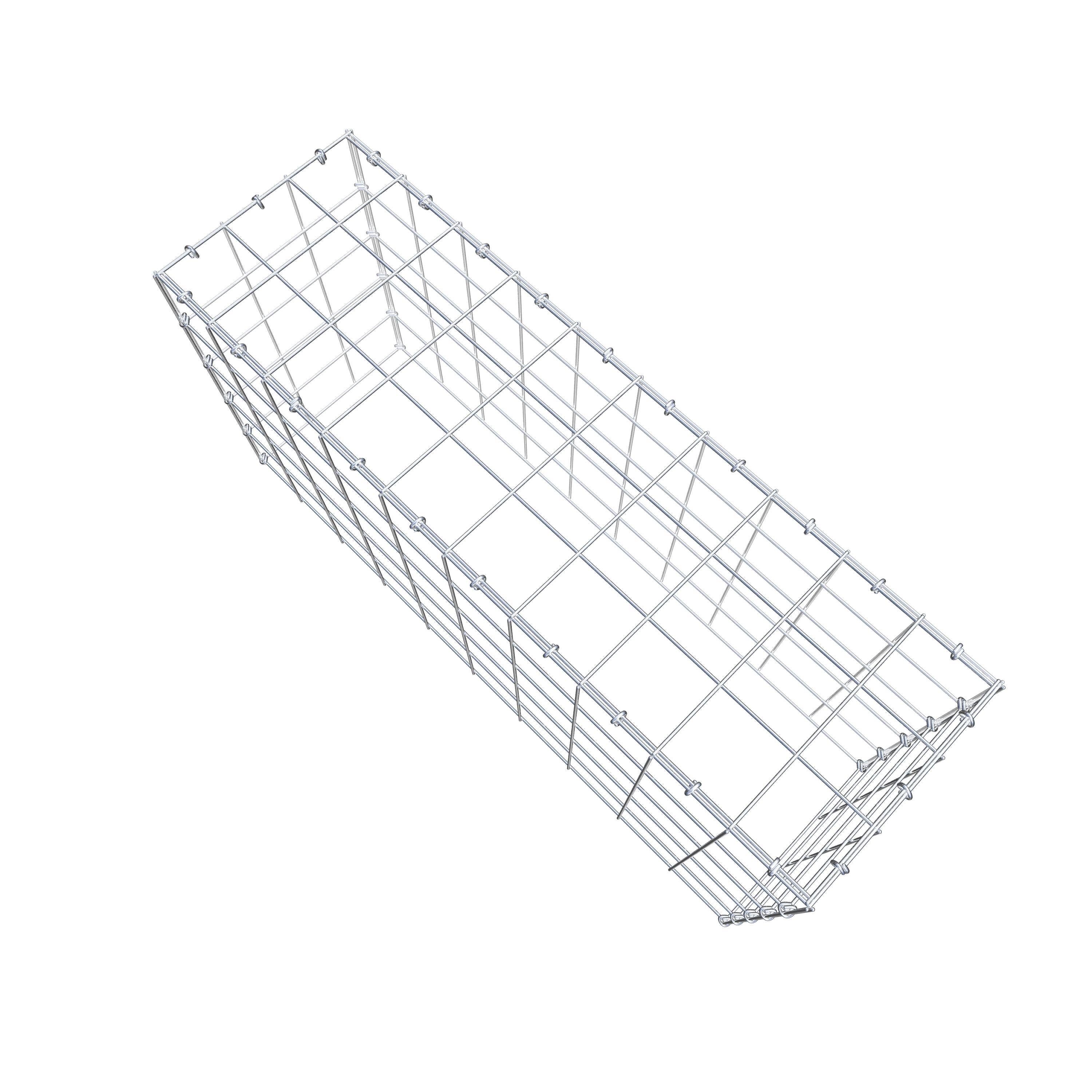 Anbaugabione Typ 3 100 cm x 50 cm x 30 cm (L x H x T), Maschenweite 10 cm x 10 cm, C-Ring