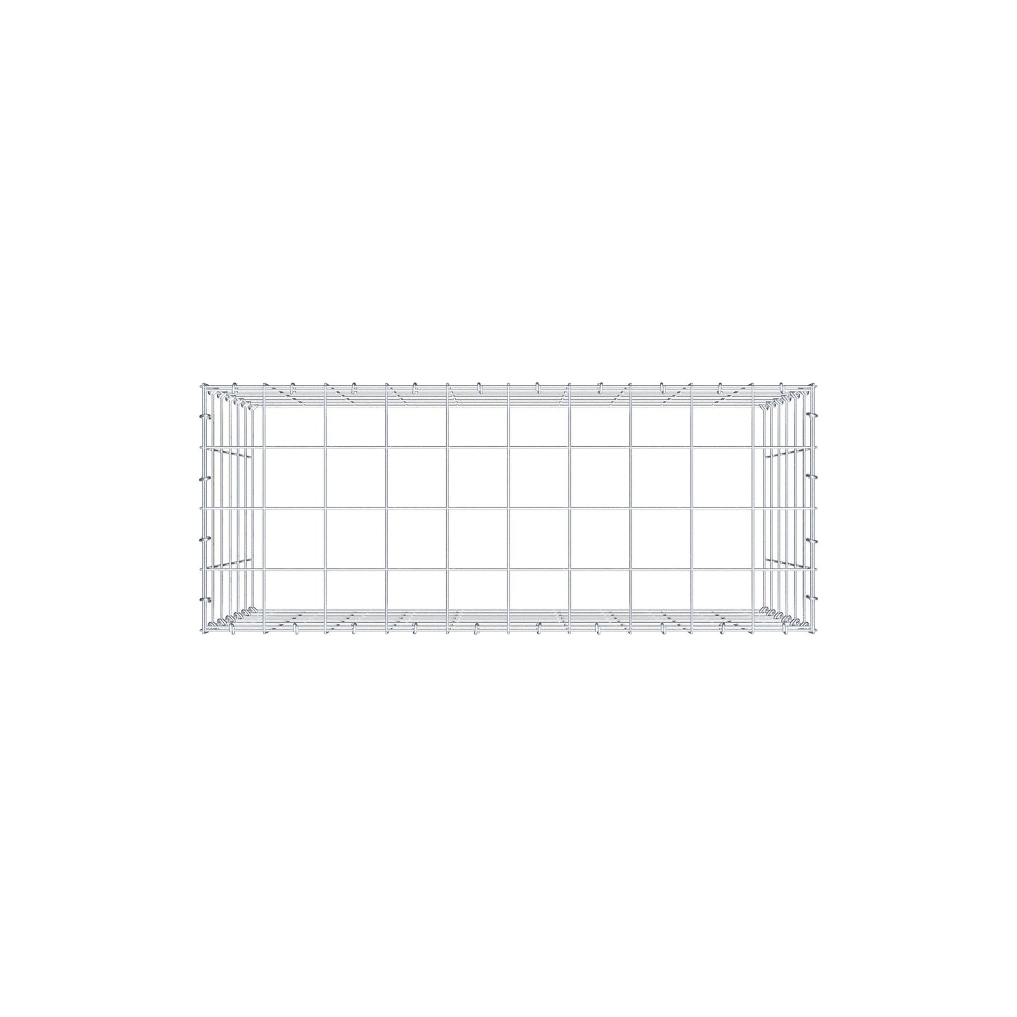 Anbaugabione Typ 3 100 cm x 60 cm x 40 cm (L x H x T), Maschenweite 10 cm x 10 cm, C-Ring