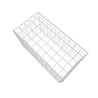 Typ 3 påbyggnadsgabion 100 cm x 60 cm x 50 cm (L x H x D), maskstorlek 10 cm x 10 cm, C-ring