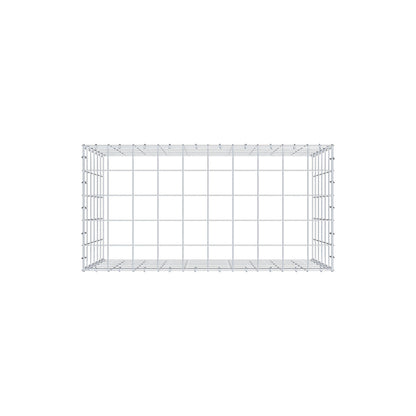 Typ 3 påbyggnadsgabion 100 cm x 60 cm x 50 cm (L x H x D), maskstorlek 10 cm x 10 cm, C-ring
