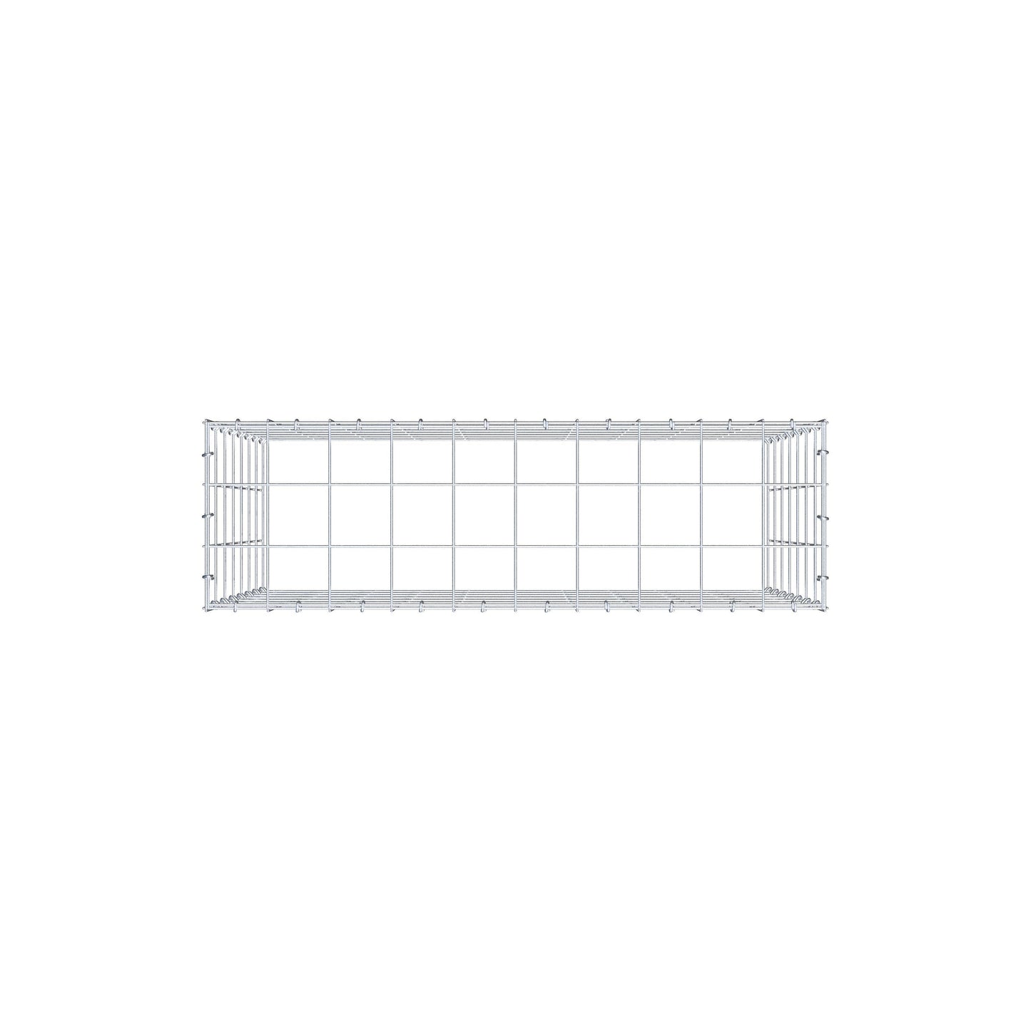 Gabbione aggiuntivo di tipo 3 100 cm x 70 cm x 30 cm (L x H x P), maglia 10 cm x 10 cm, anello a C