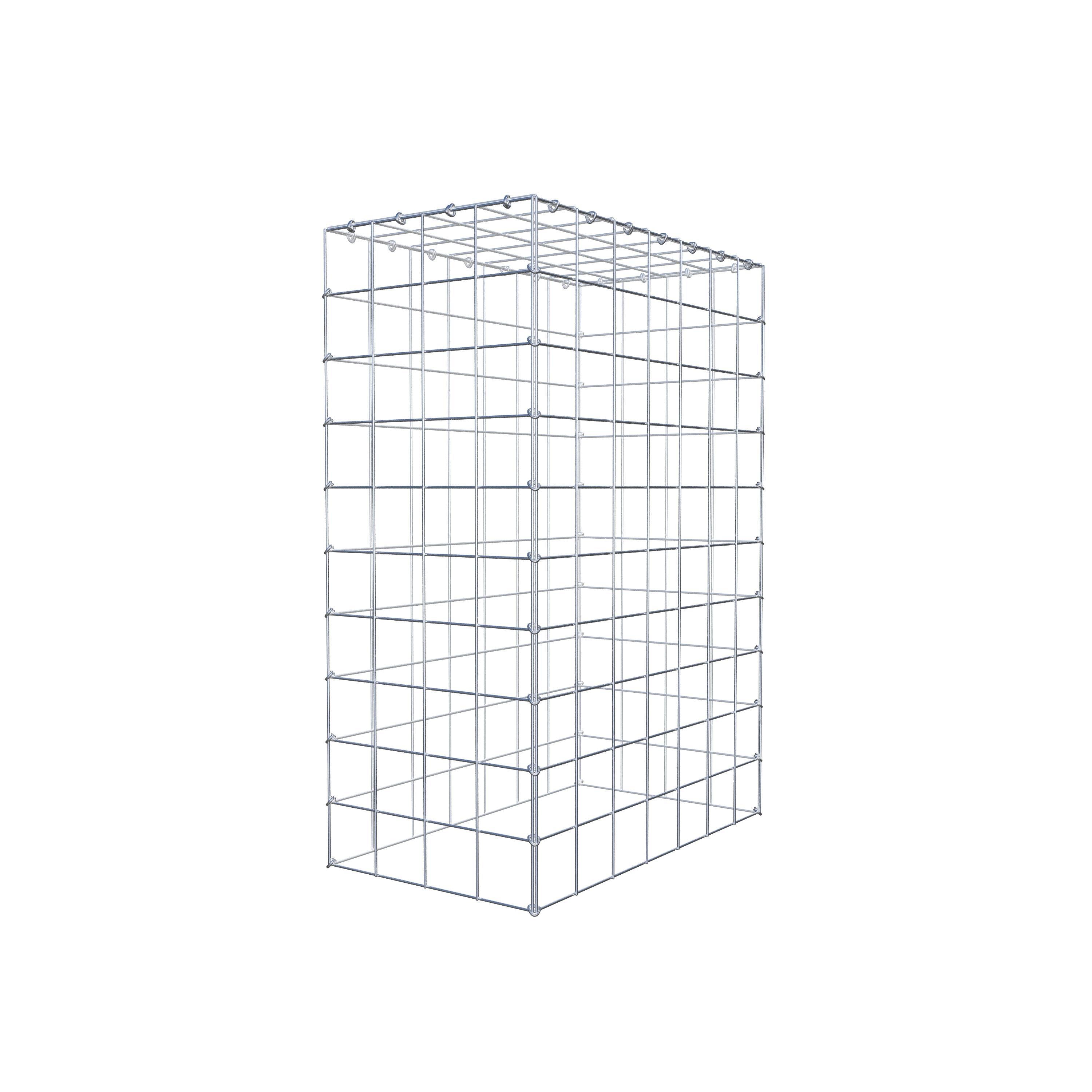 Monteret gabion type 3 100 cm x 70 cm x 40 cm (L x H x D), maskestørrelse 10 cm x 10 cm, C-ring