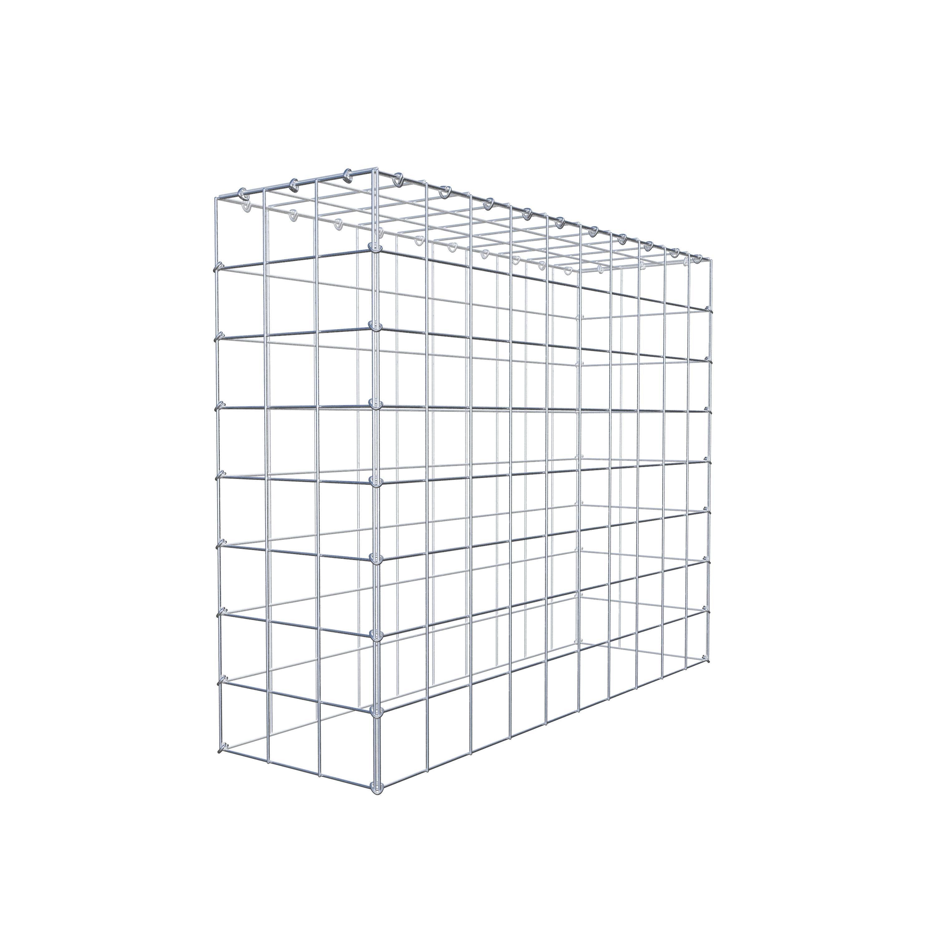 Monteret gabion type 3 100 cm x 80 cm x 30 cm (L x H x D), maskestørrelse 10 cm x 10 cm, C-ring