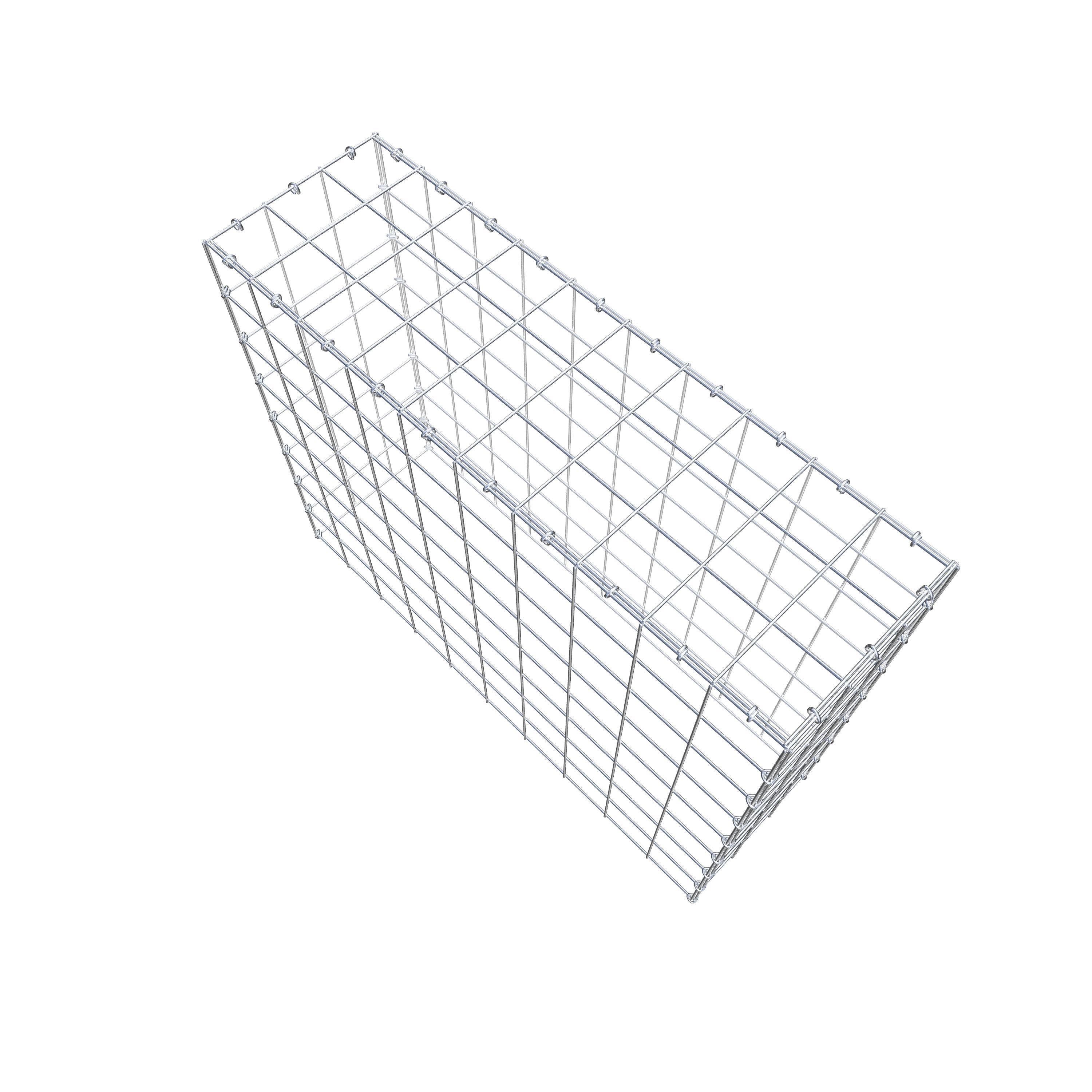 Anbaugabione Typ 3 100 cm x 80 cm x 30 cm (L x H x T), Maschenweite 10 cm x 10 cm, C-Ring