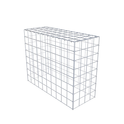 Monteret gabion type 3 100 cm x 80 cm x 40 cm (L x H x D), maskestørrelse 10 cm x 10 cm, C-ring